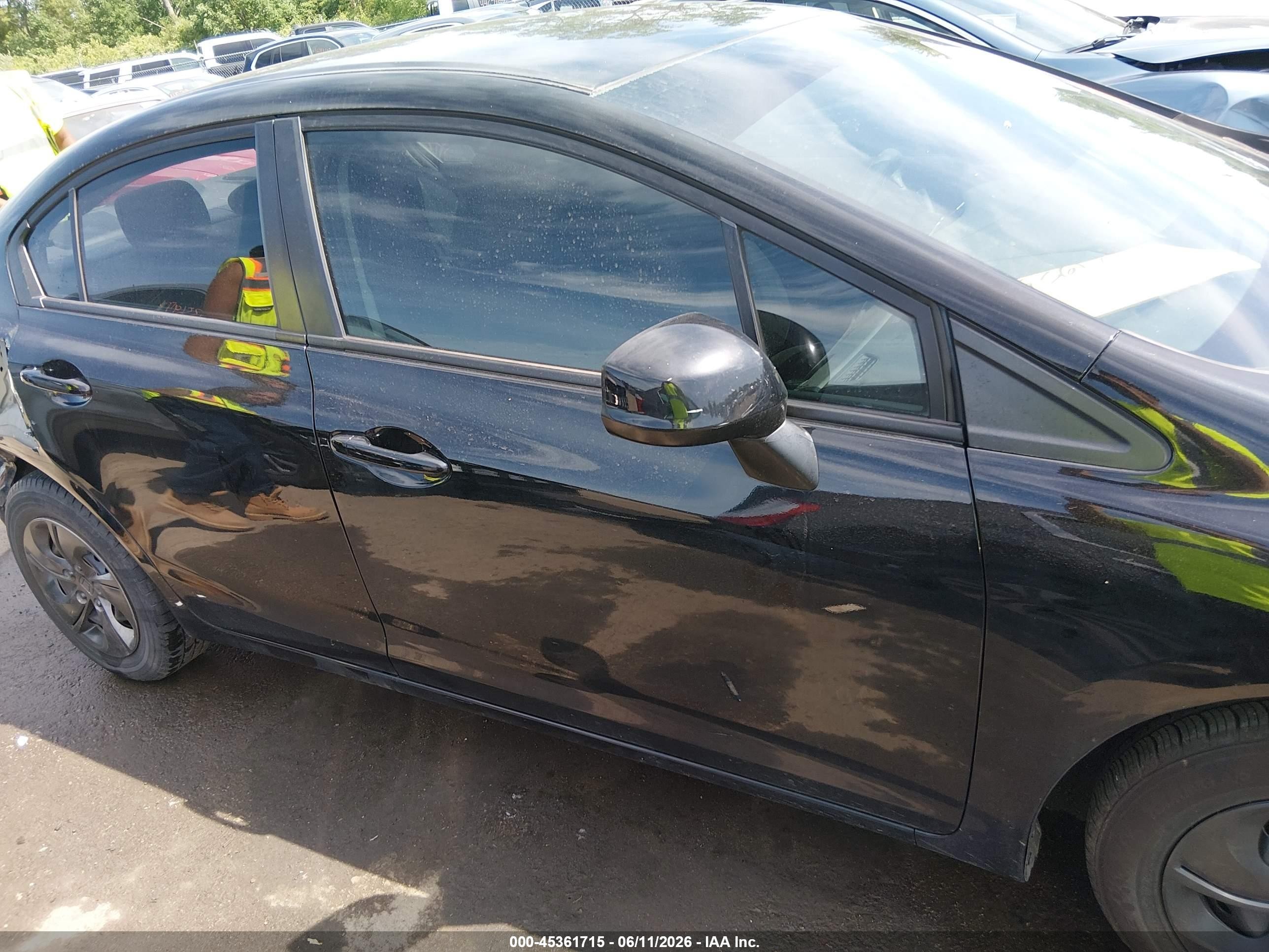 2013 Honda Civic Lx Черный vin: 19XFB2F5XDE070587