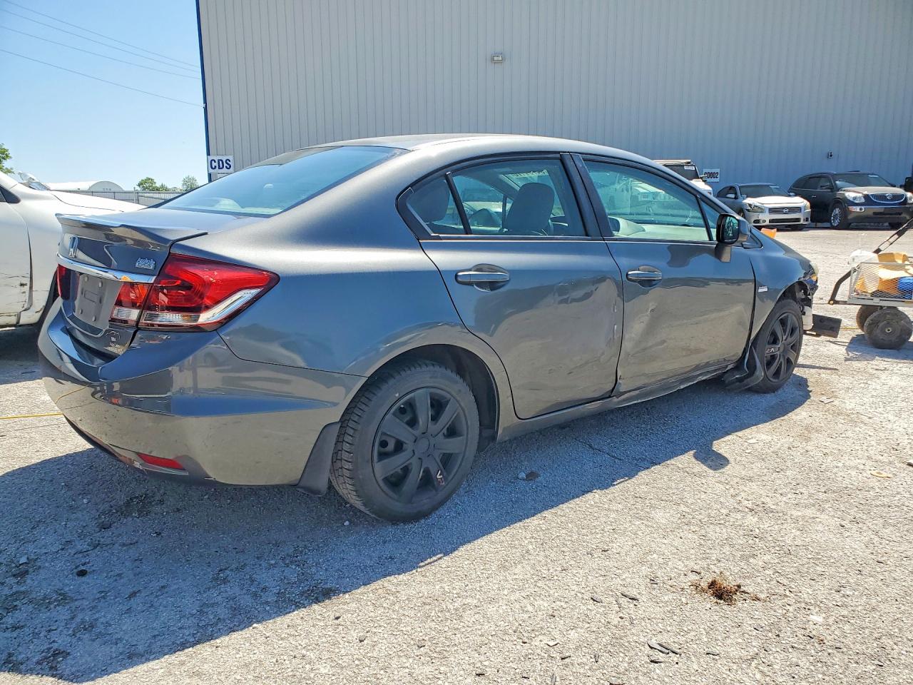 2013 Honda Civic Lx Gray vin: 19XFB2F5XDE073506