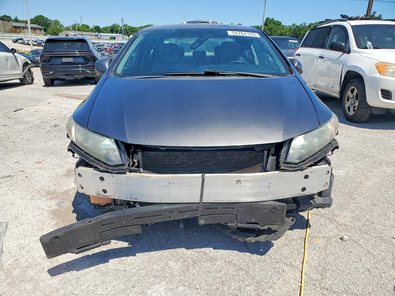 2013 Honda Civic Lx Gray vin: 19XFB2F5XDE073506
