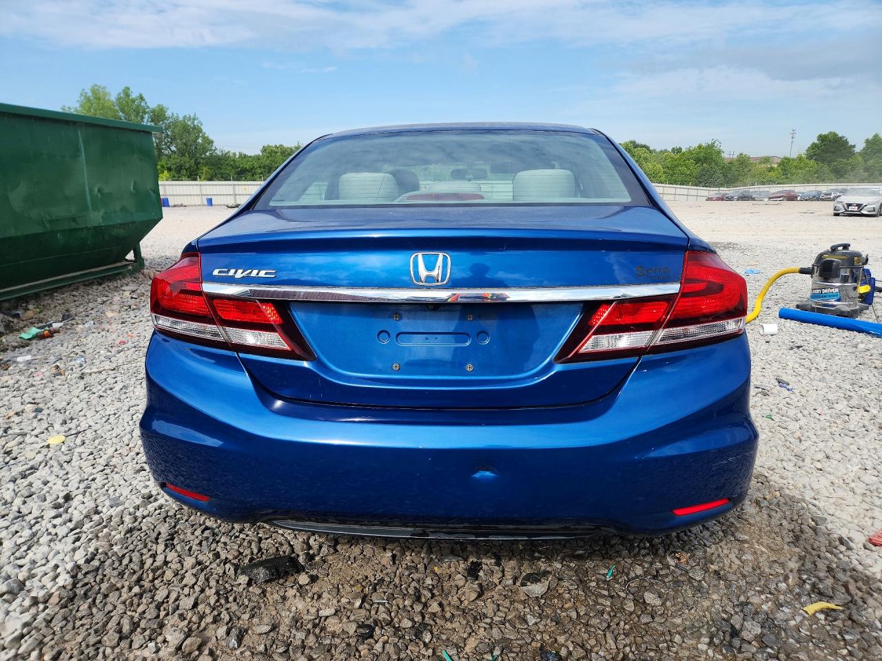 2013 Honda Civic Lx Blue vin: 19XFB2F5XDE078074