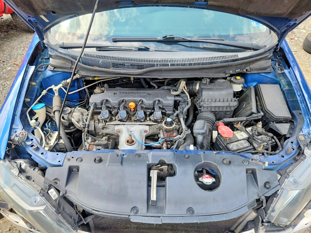 2013 Honda Civic Lx Blue vin: 19XFB2F5XDE078785