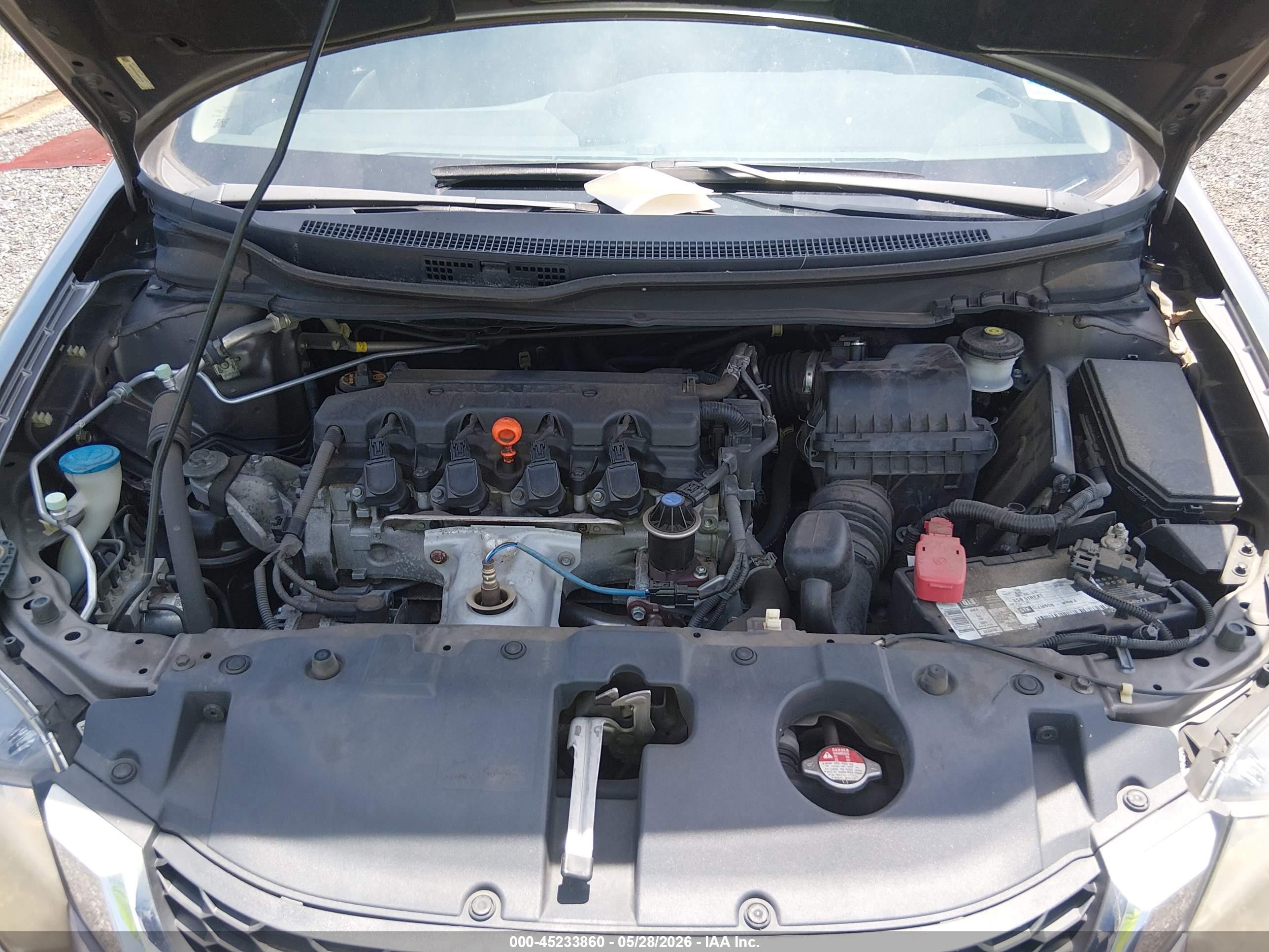 2013 Honda Civic Lx Gray vin: 19XFB2F5XDE087745