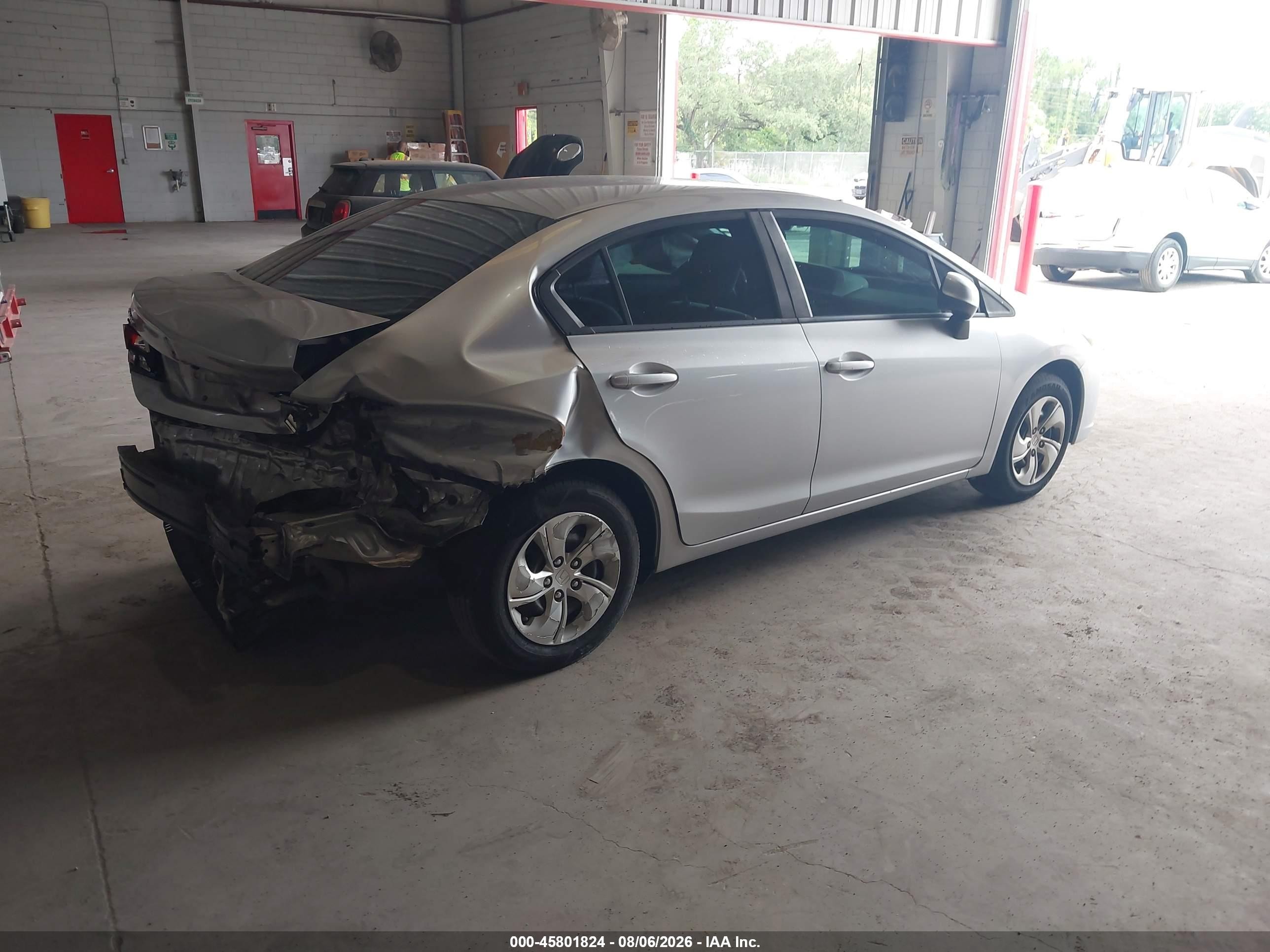 2013 Honda Civic Lx Silver vin: 19XFB2F5XDE093254