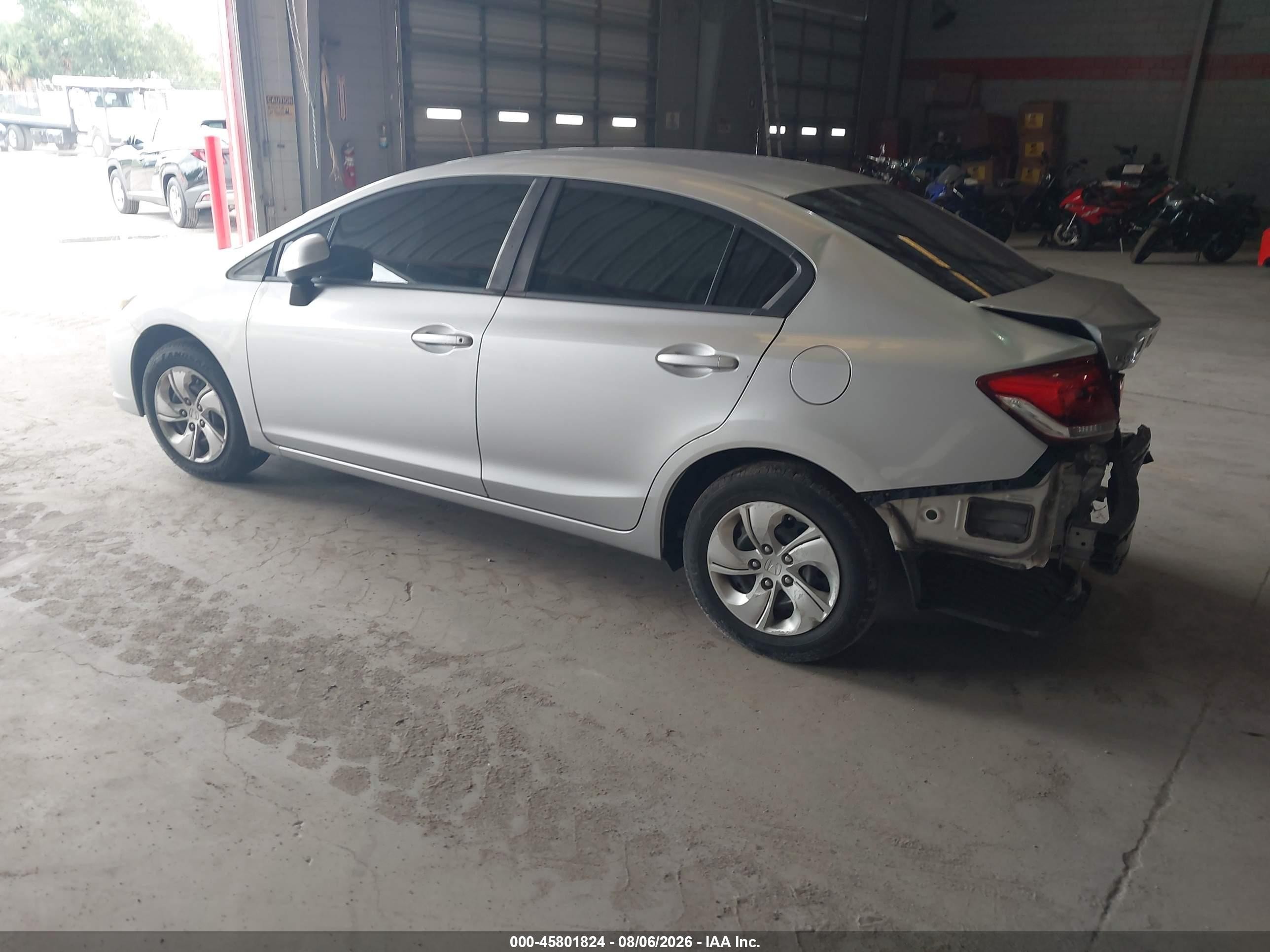 2013 Honda Civic Lx Silver vin: 19XFB2F5XDE093254
