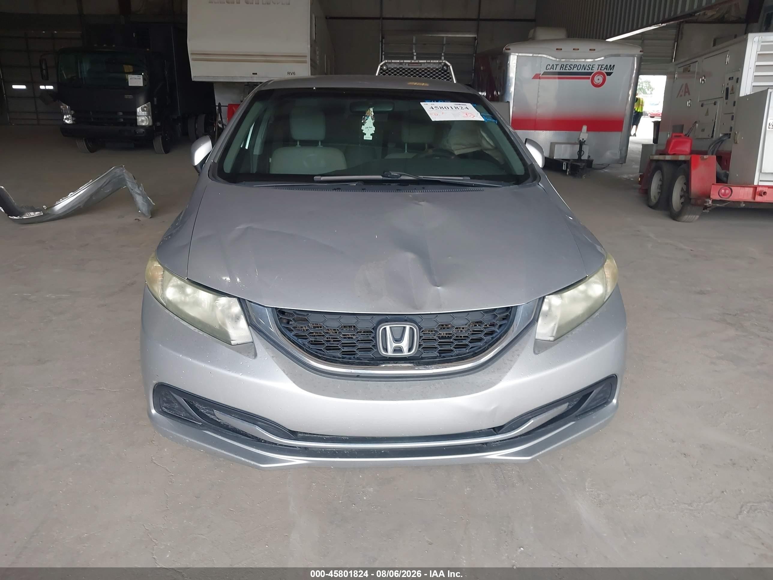 2013 Honda Civic Lx Silver vin: 19XFB2F5XDE093254