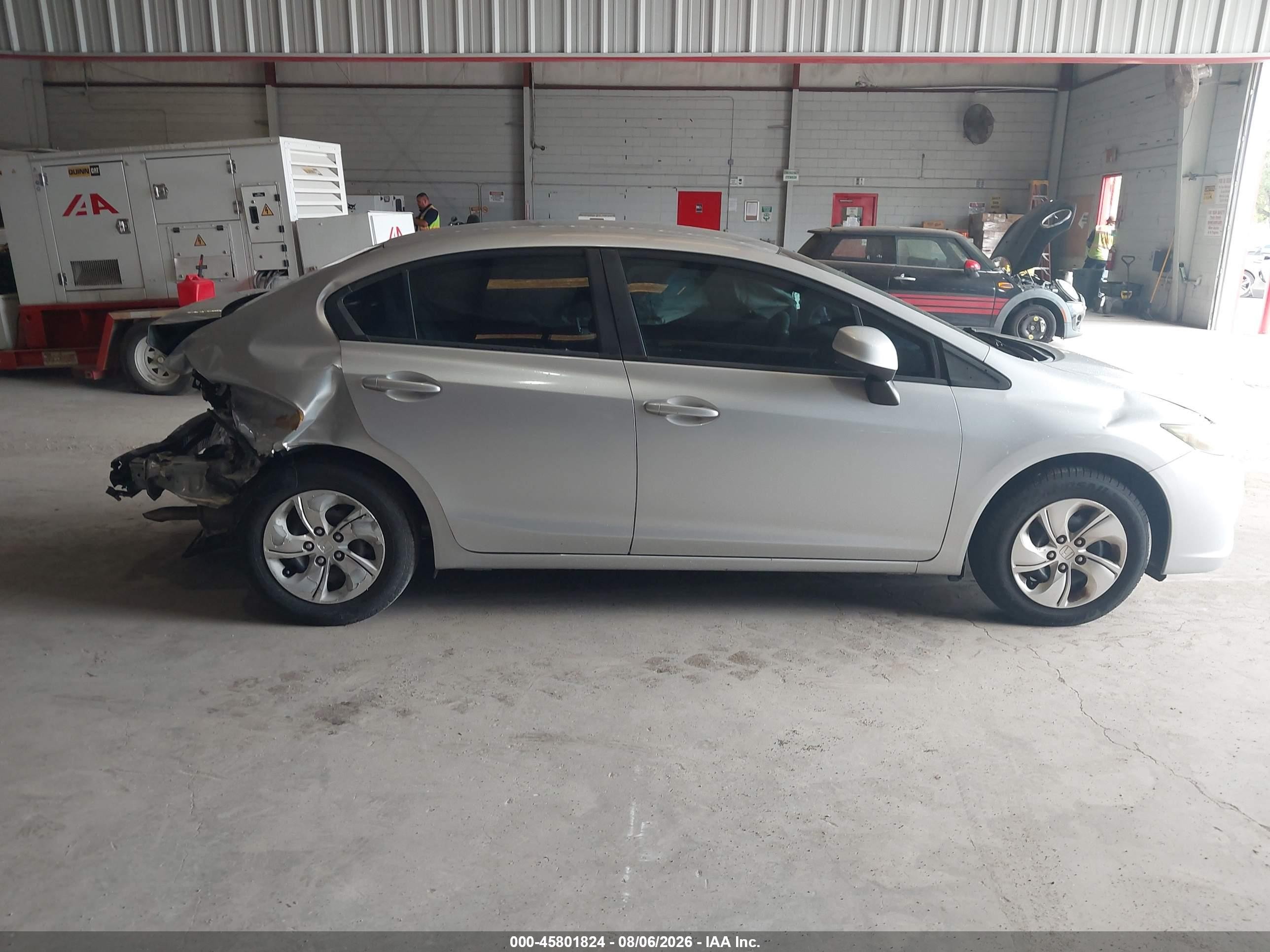 2013 Honda Civic Lx Silver vin: 19XFB2F5XDE093254