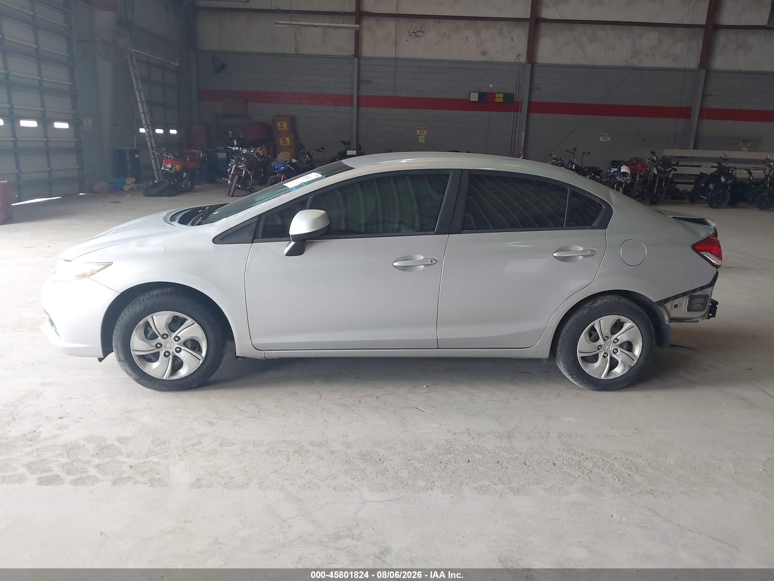 2013 Honda Civic Lx Silver vin: 19XFB2F5XDE093254