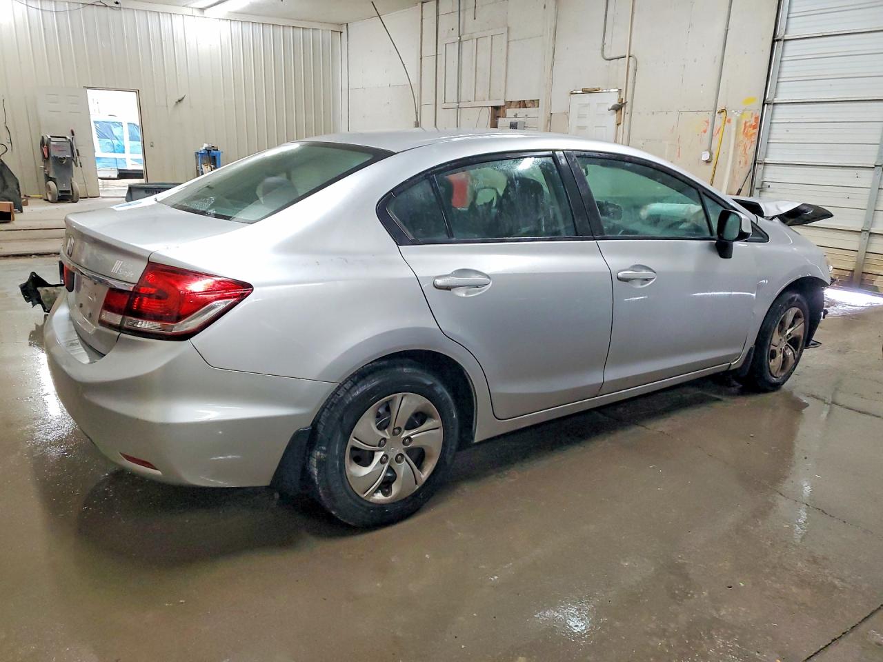 2013 Honda Civic Lx Silver vin: 19XFB2F5XDE098504