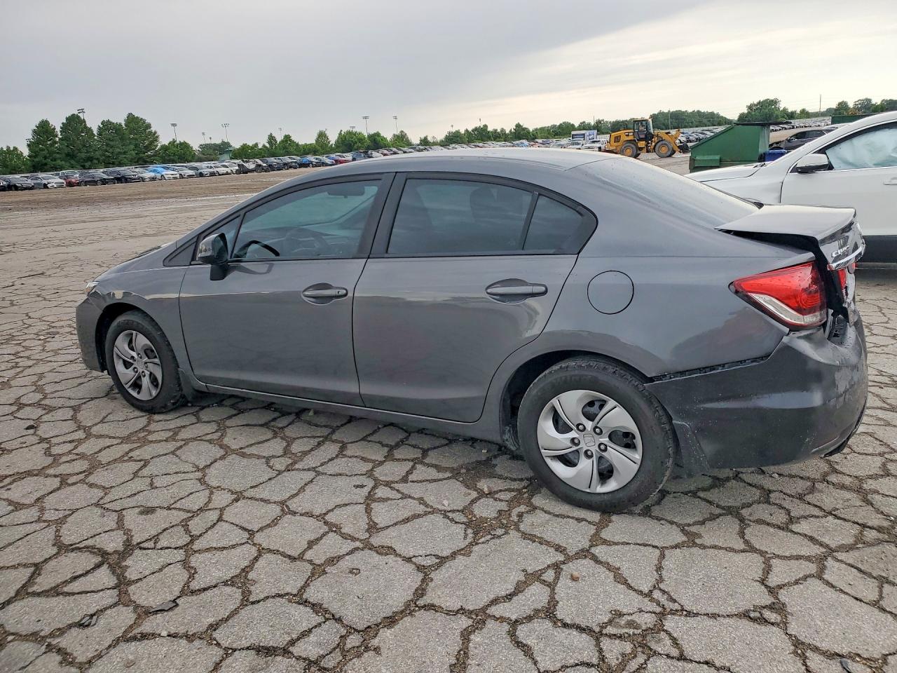 2013 Honda Civic Lx Gray vin: 19XFB2F5XDE099426