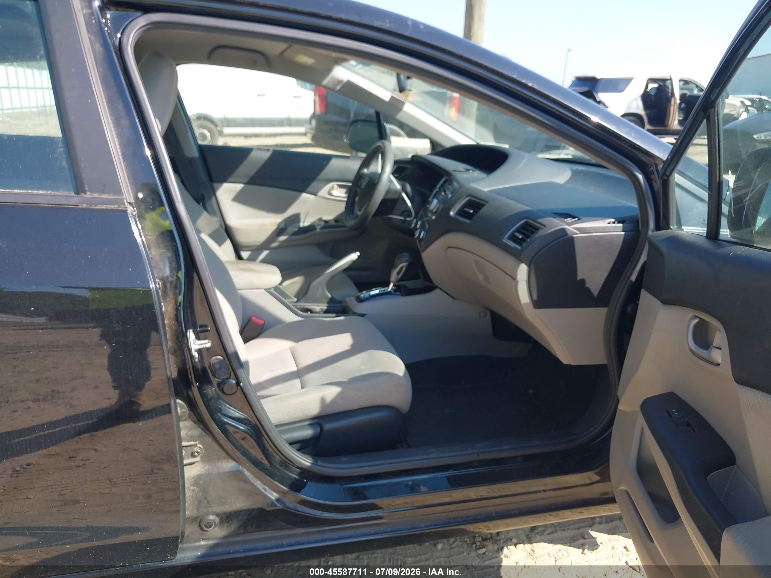 2013 Honda Civic Lx Black vin: 19XFB2F5XDE200271