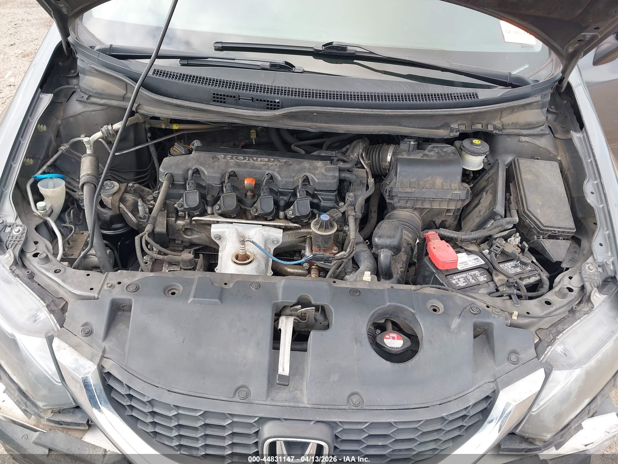 2013 Honda Civic Lx Gray vin: 19XFB2F5XDE208936
