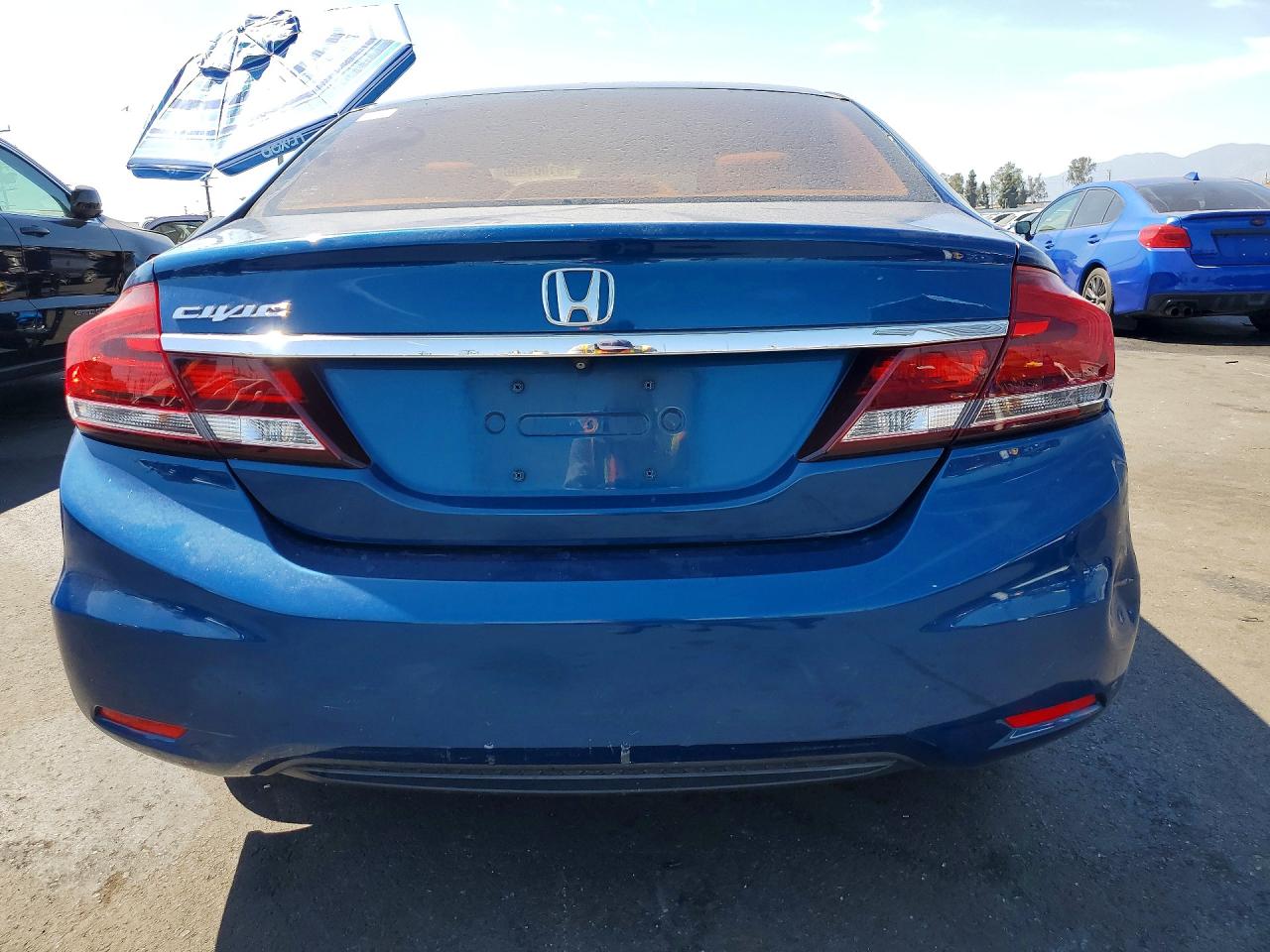 2013 Honda Civic Lx Blue vin: 19XFB2F5XDE209908