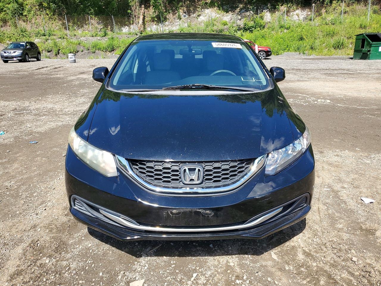 2013 Honda Civic Lx Black vin: 19XFB2F5XDE211268