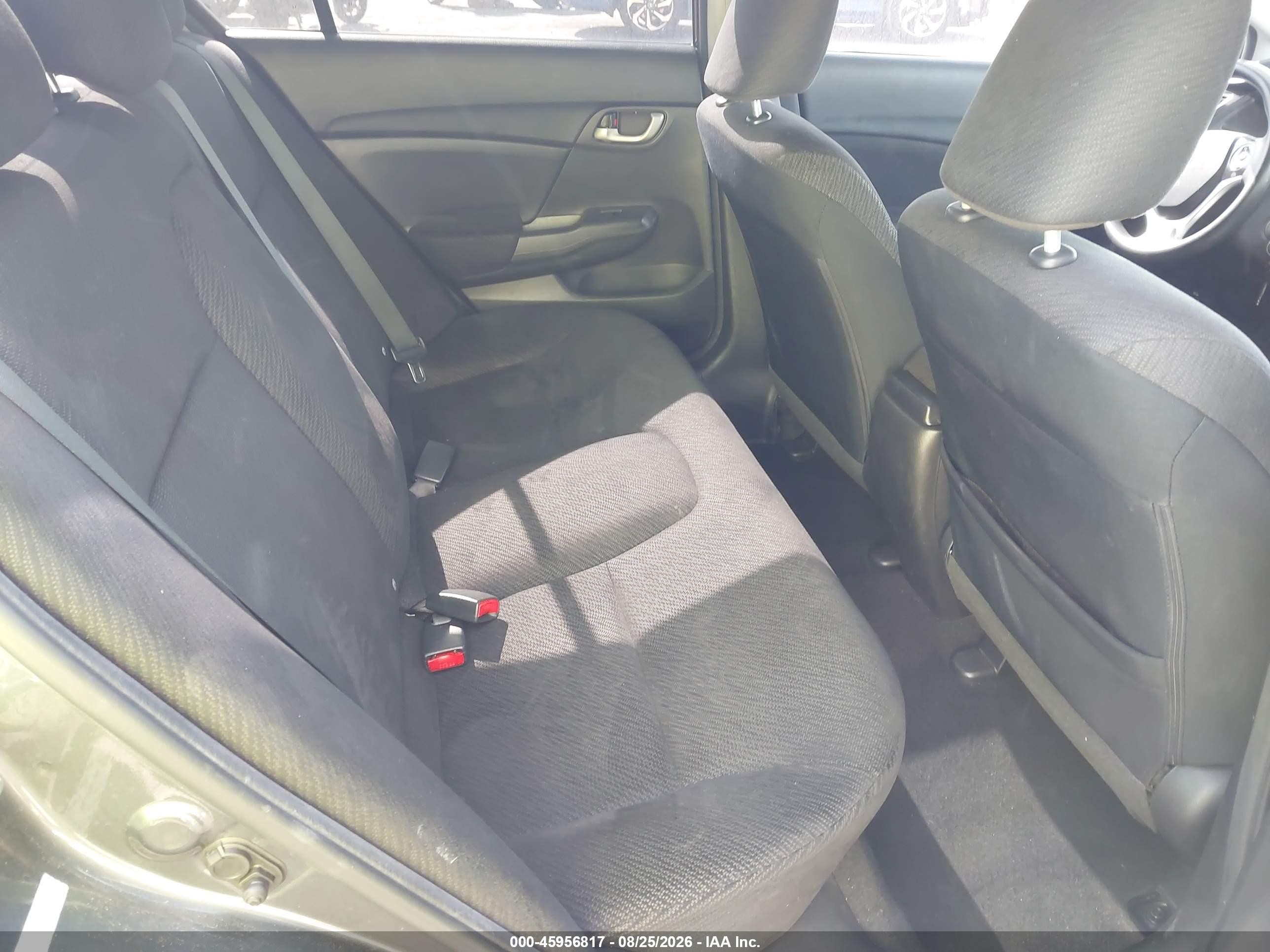 2013 Honda Civic Lx Gray vin: 19XFB2F5XDE222416
