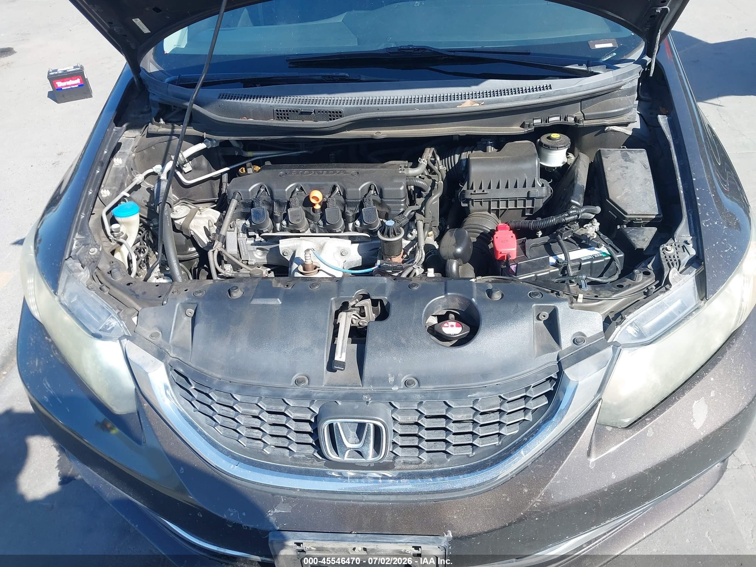 2013 Honda Civic Lx Gray vin: 19XFB2F5XDE224084