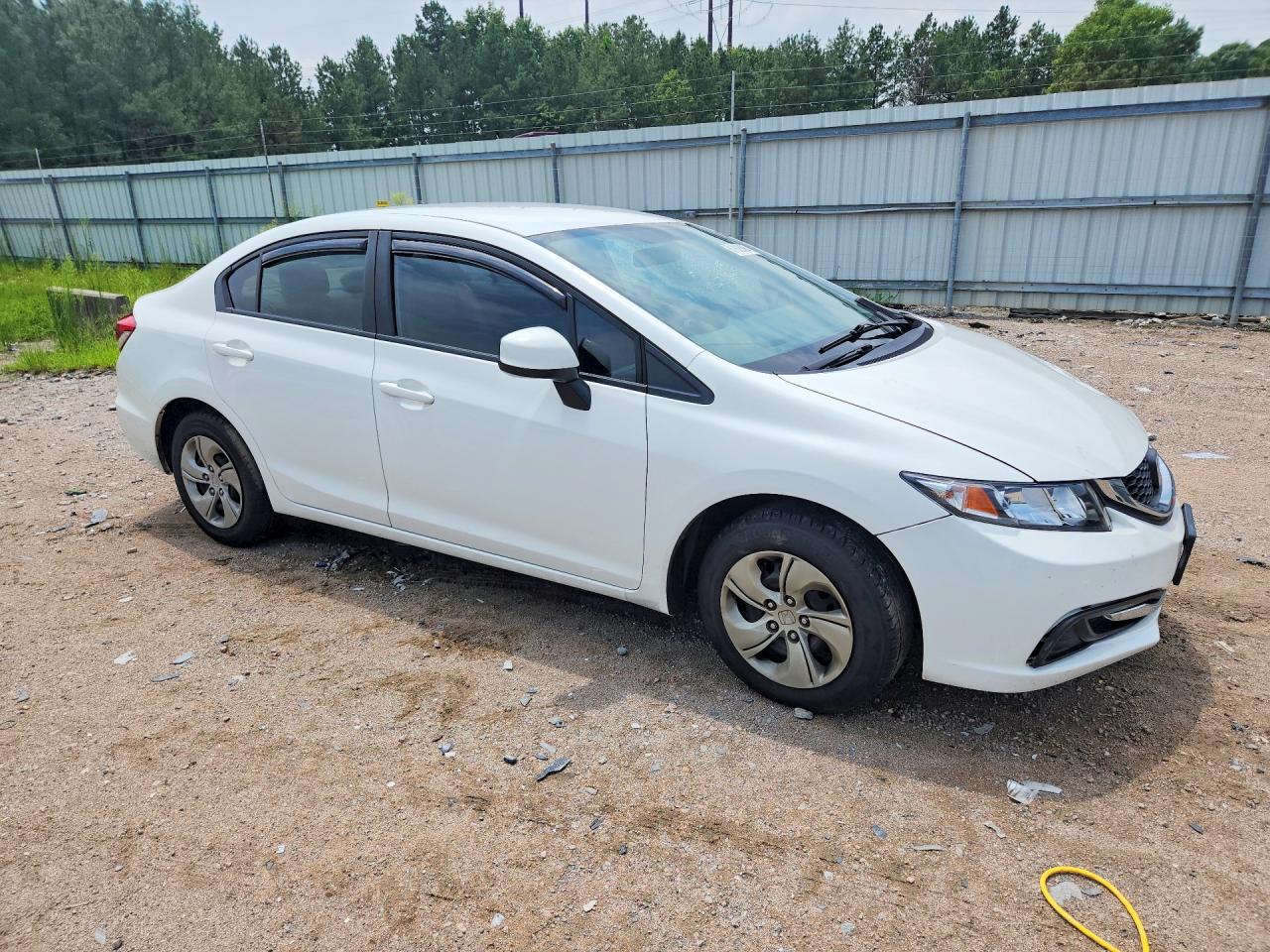 2013 Honda Civic Lx White vin: 19XFB2F5XDE230077