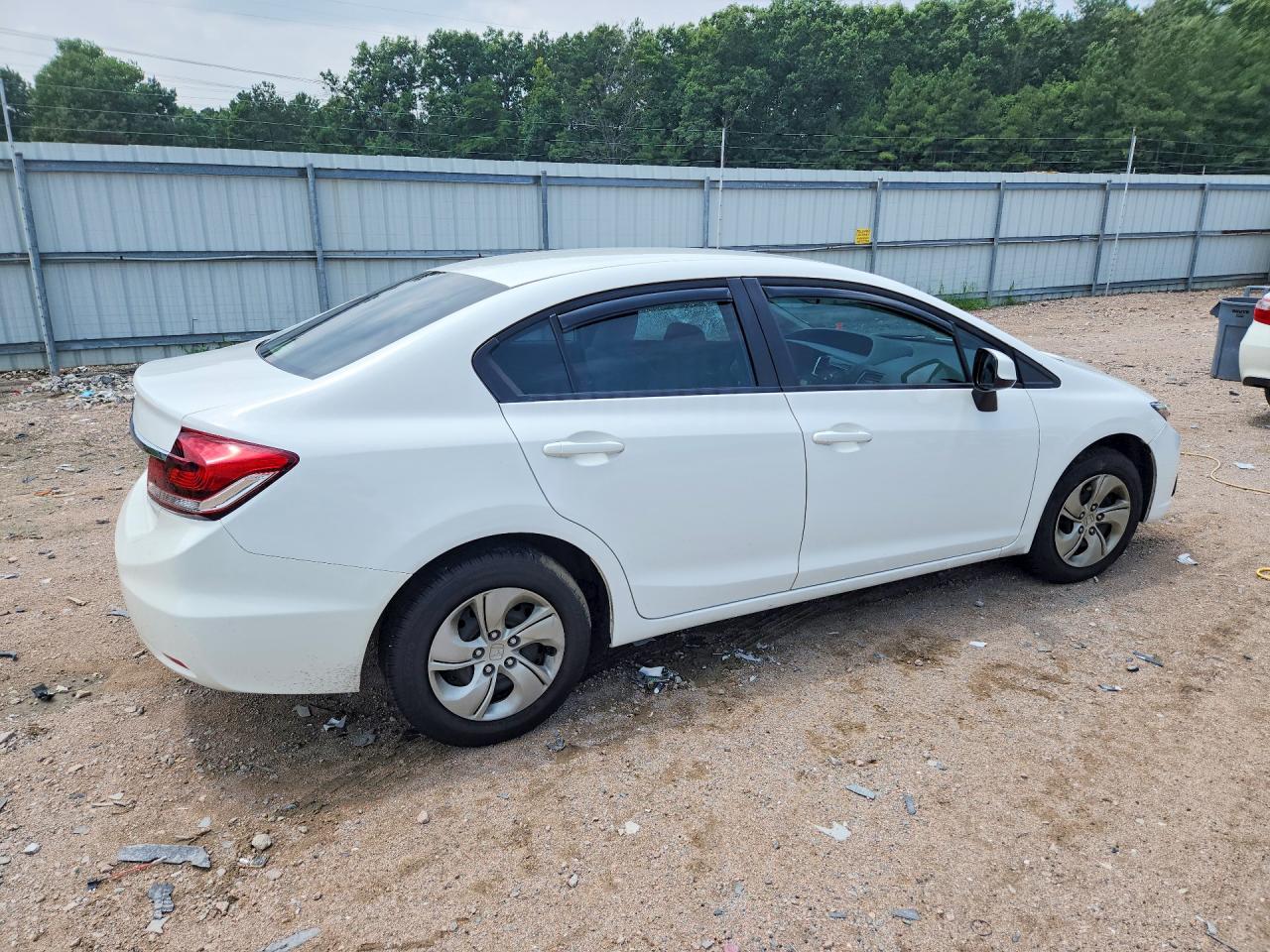 2013 Honda Civic Lx White vin: 19XFB2F5XDE230077
