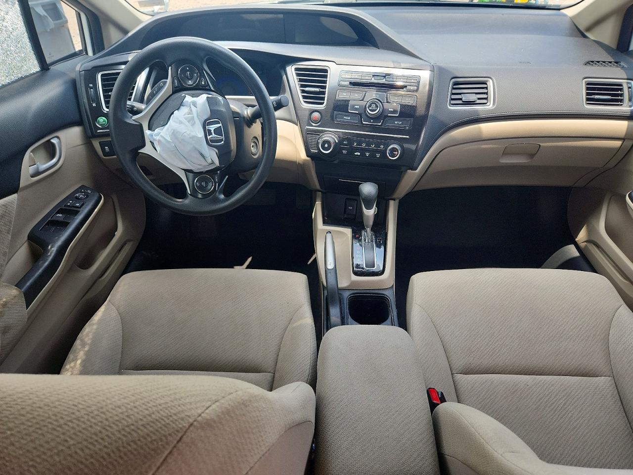 2013 Honda Civic Lx White vin: 19XFB2F5XDE230077