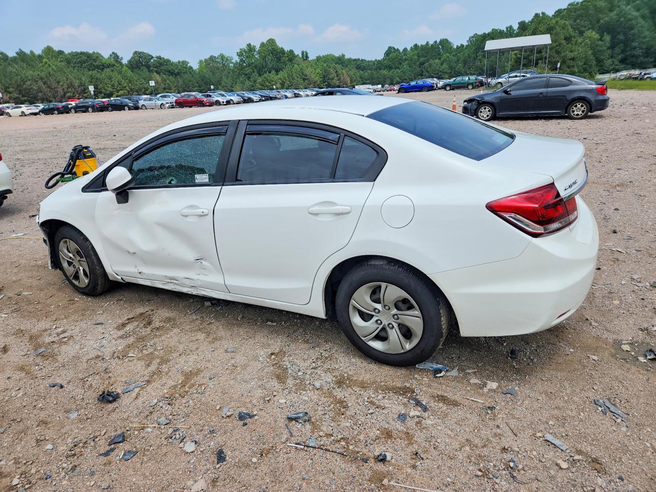 2013 Honda Civic Lx White vin: 19XFB2F5XDE230077