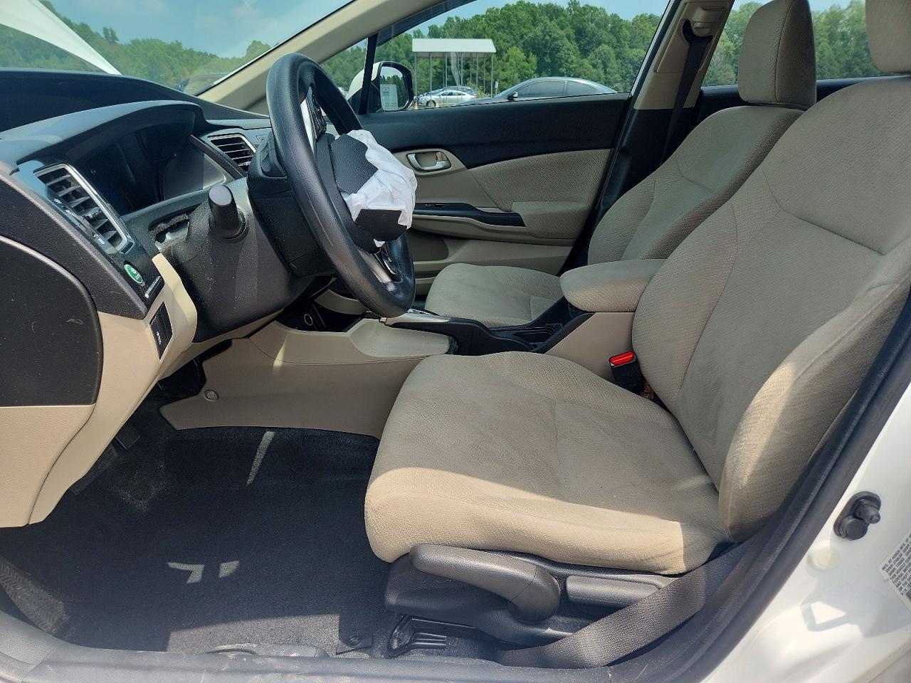 2013 Honda Civic Lx White vin: 19XFB2F5XDE230077