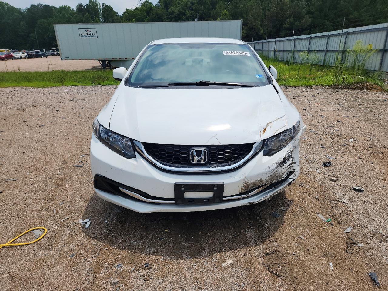 2013 Honda Civic Lx White vin: 19XFB2F5XDE230077
