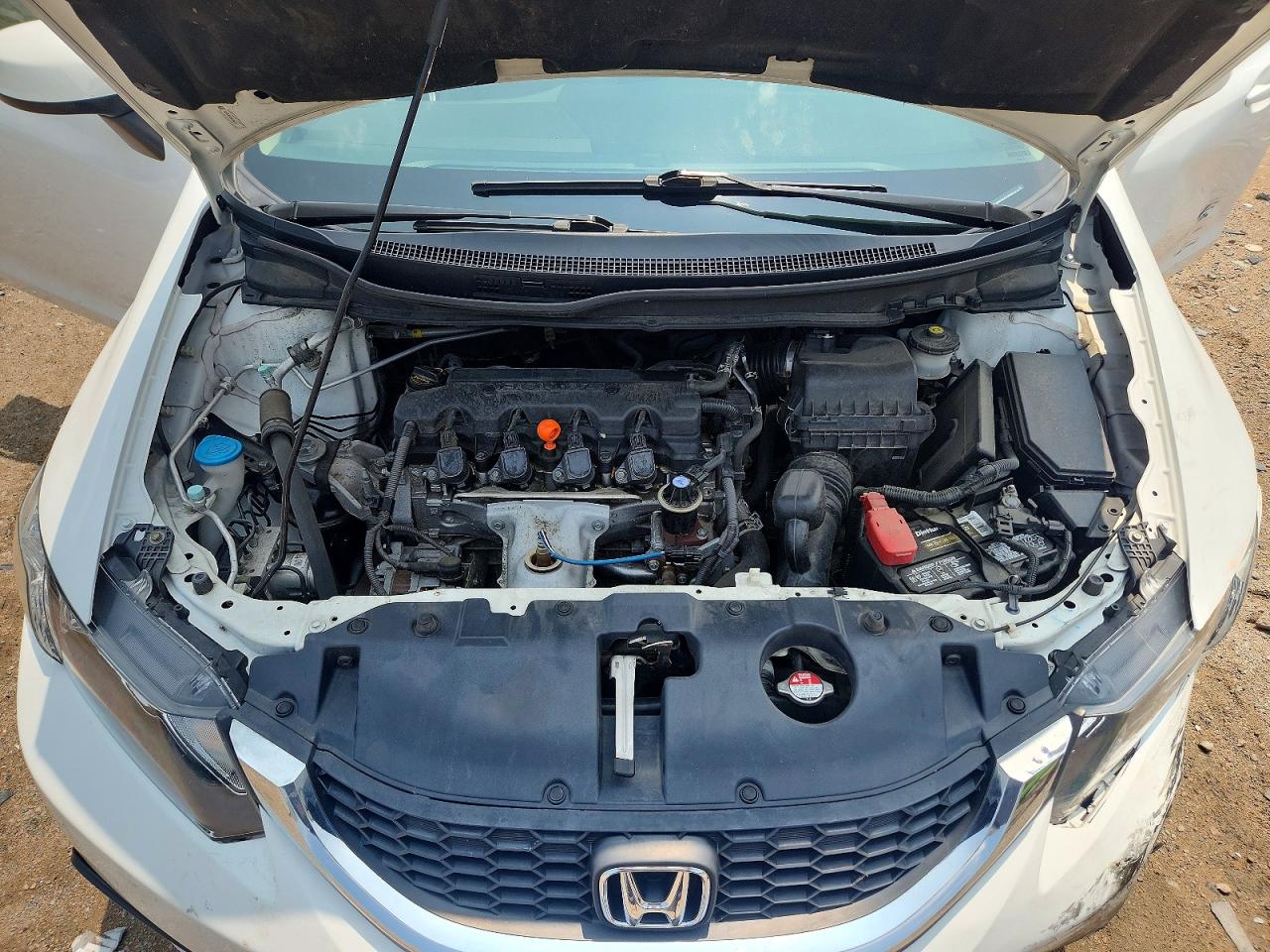2013 Honda Civic Lx White vin: 19XFB2F5XDE230077
