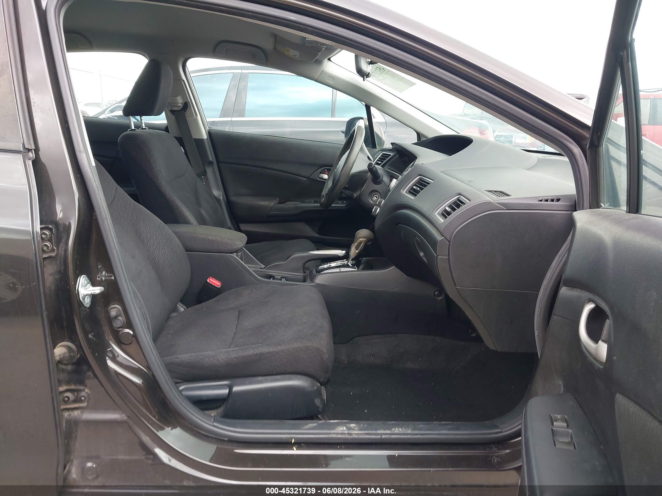 2013 Honda Civic Lx Black vin: 19XFB2F5XDE232041