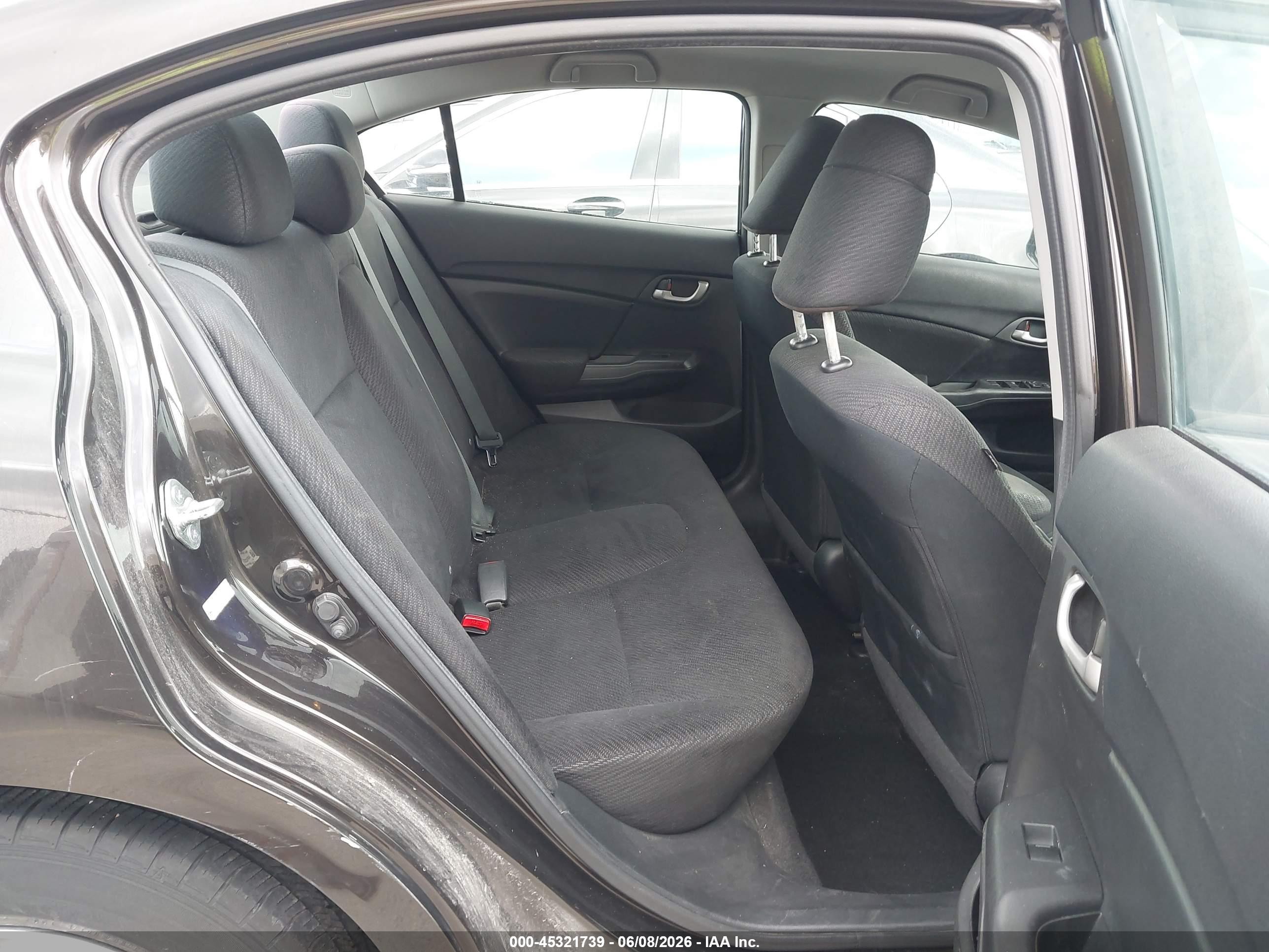 2013 Honda Civic Lx Black vin: 19XFB2F5XDE232041