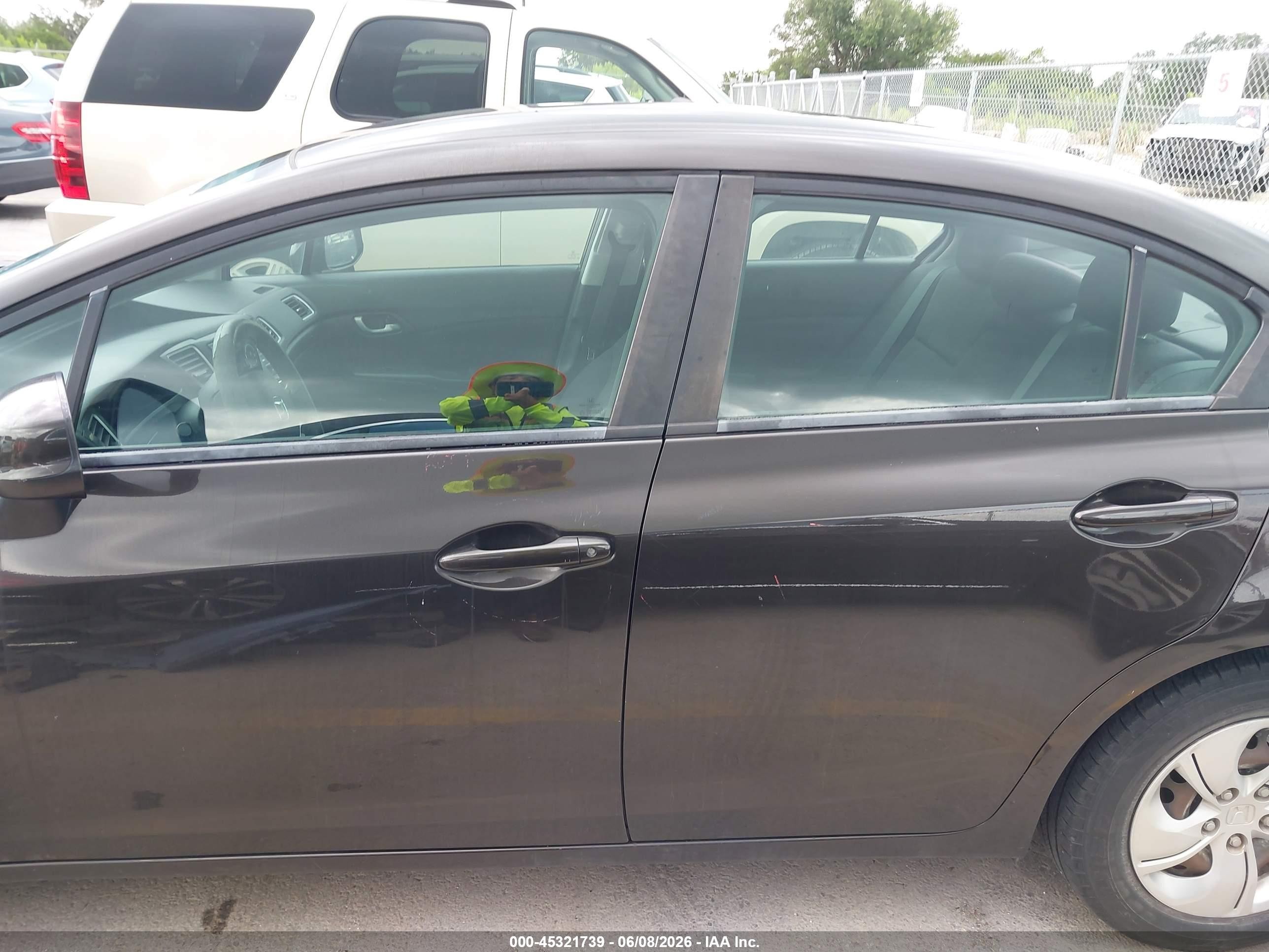 2013 Honda Civic Lx Black vin: 19XFB2F5XDE232041