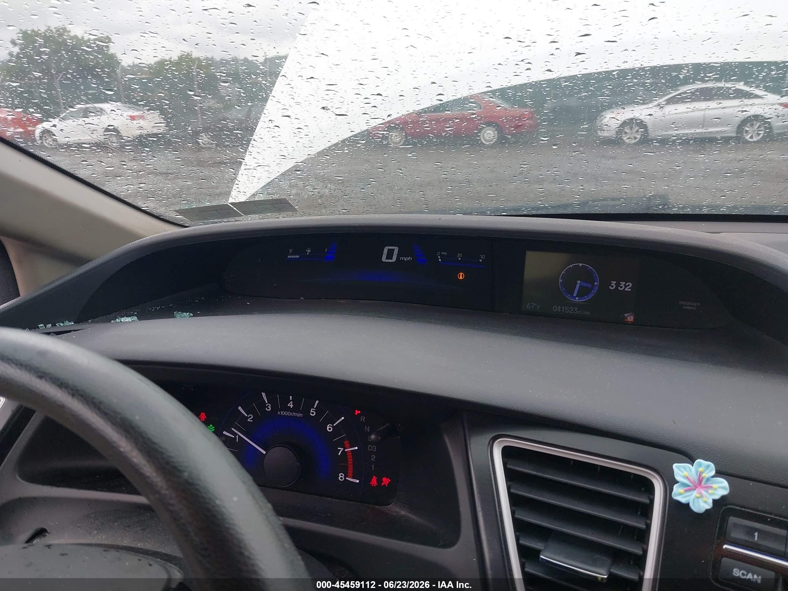 2013 Honda Civic Lx White vin: 19XFB2F5XDE237174
