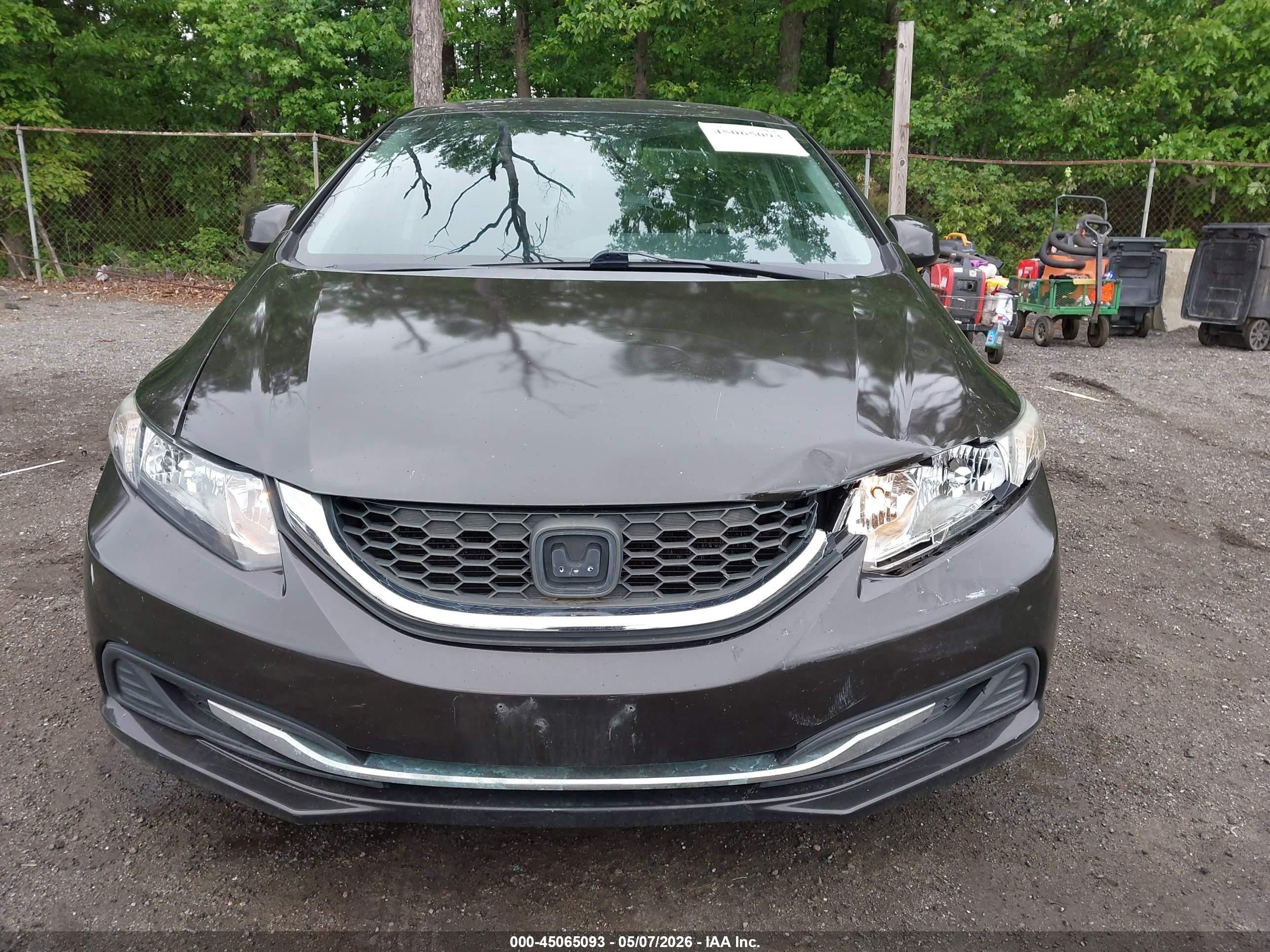 2013 Honda Civic Lx Brown vin: 19XFB2F5XDE243475