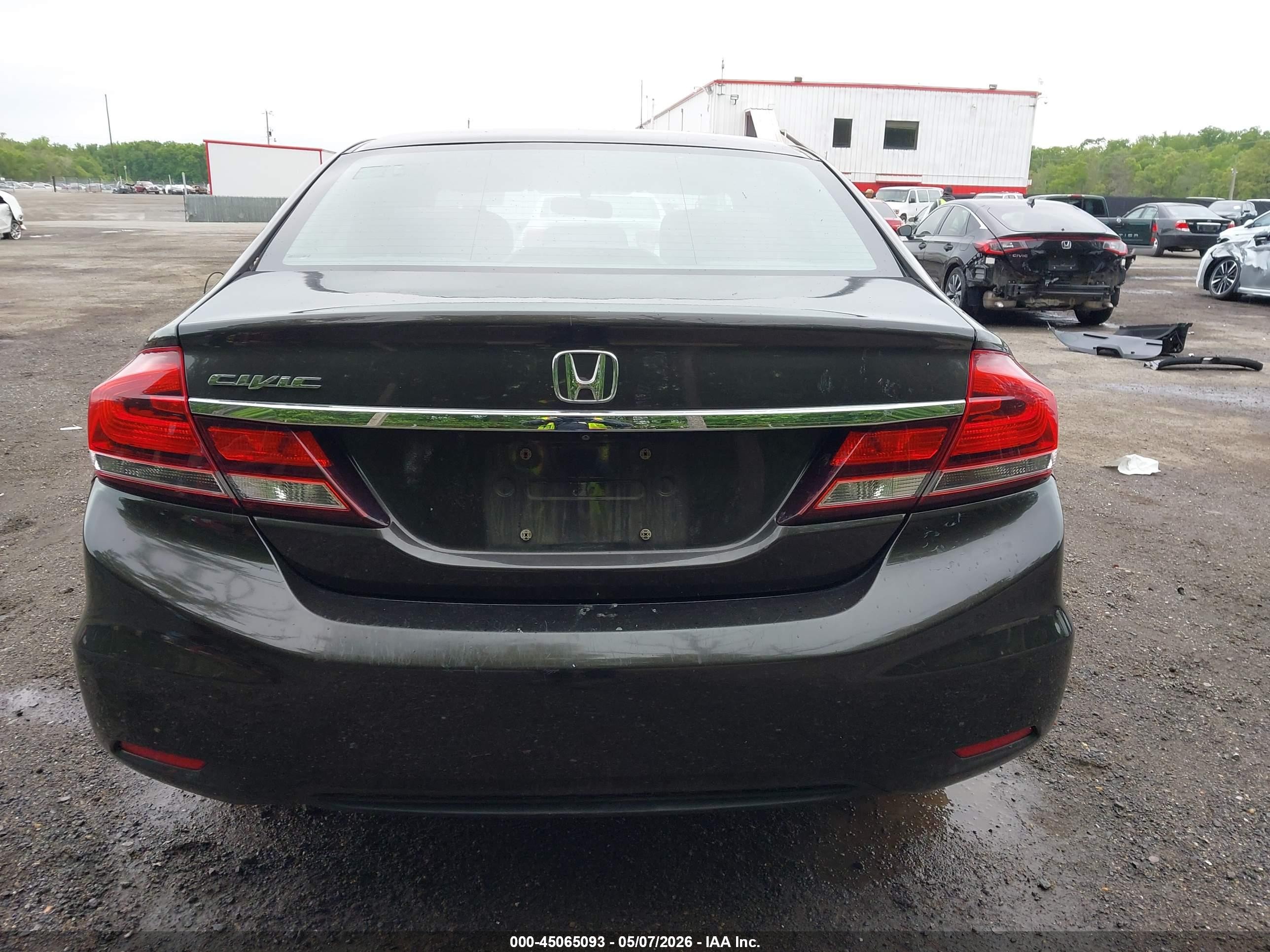 2013 Honda Civic Lx Brown vin: 19XFB2F5XDE243475