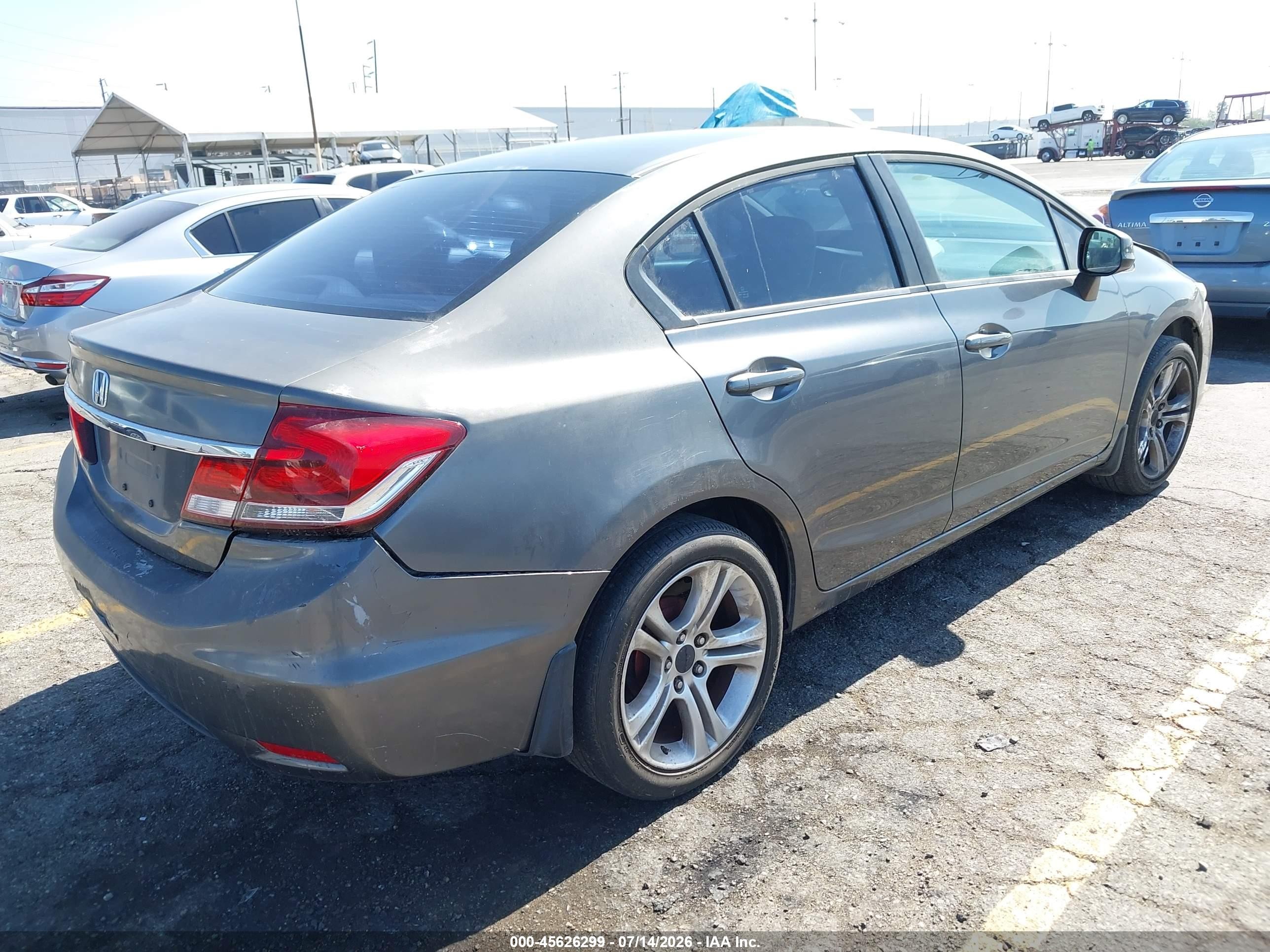 2013 Honda Civic Lx Brown vin: 19XFB2F5XDE260101