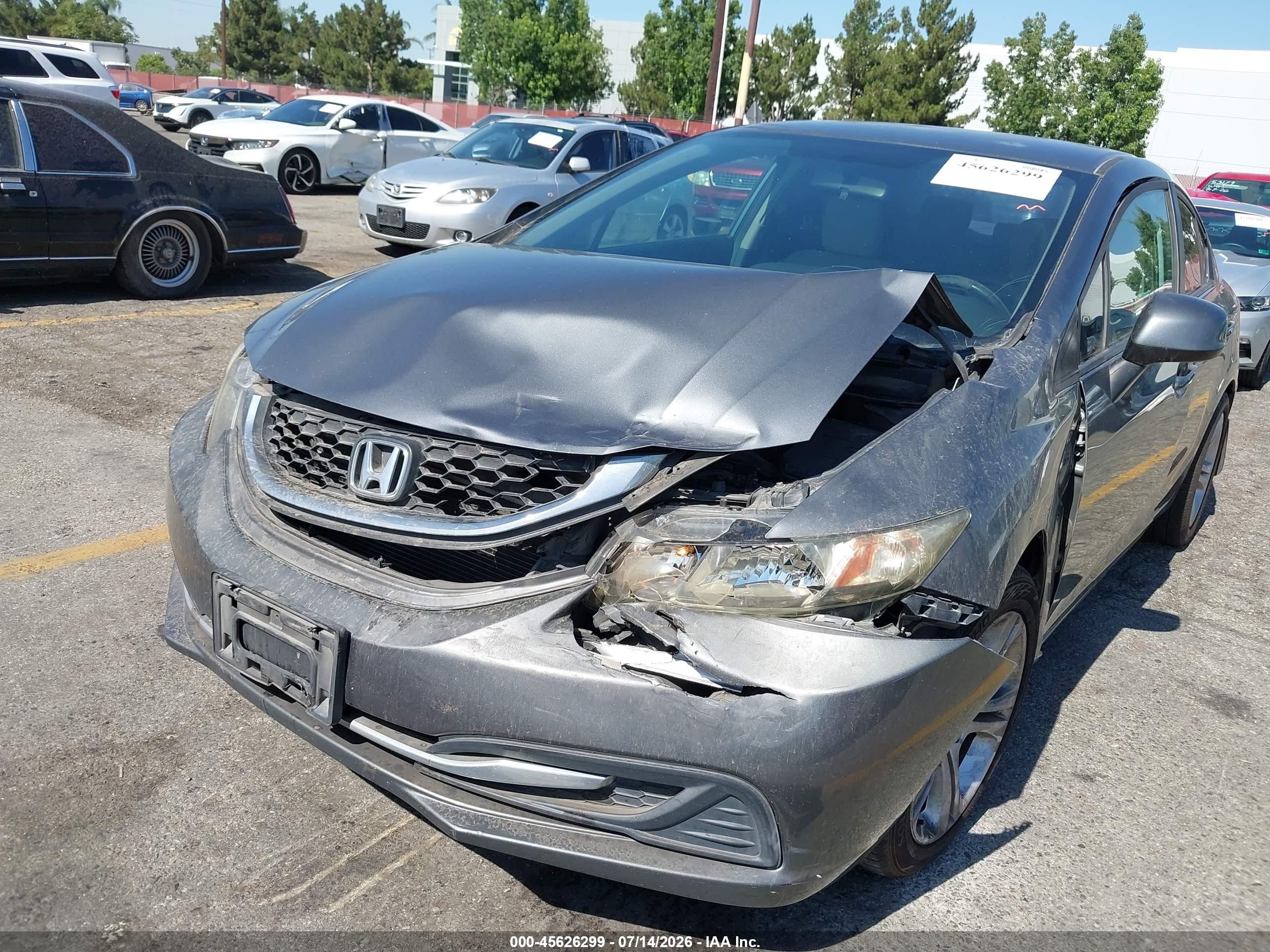 2013 Honda Civic Lx Brown vin: 19XFB2F5XDE260101