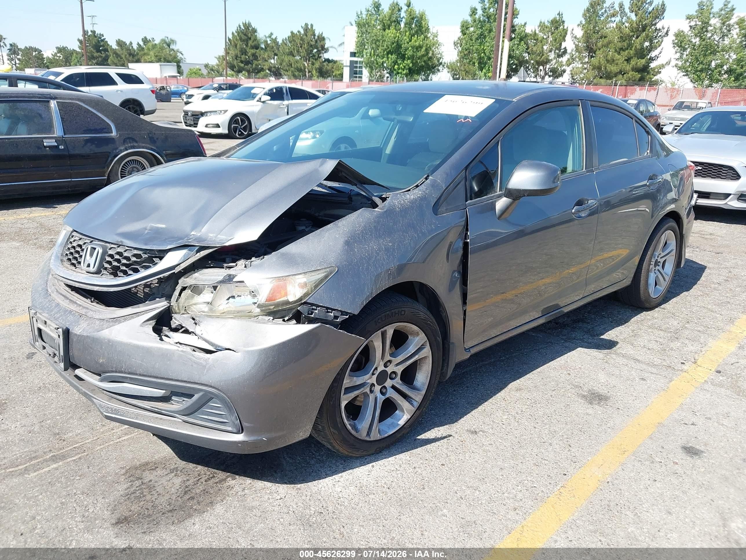 2013 Honda Civic Lx Brown vin: 19XFB2F5XDE260101