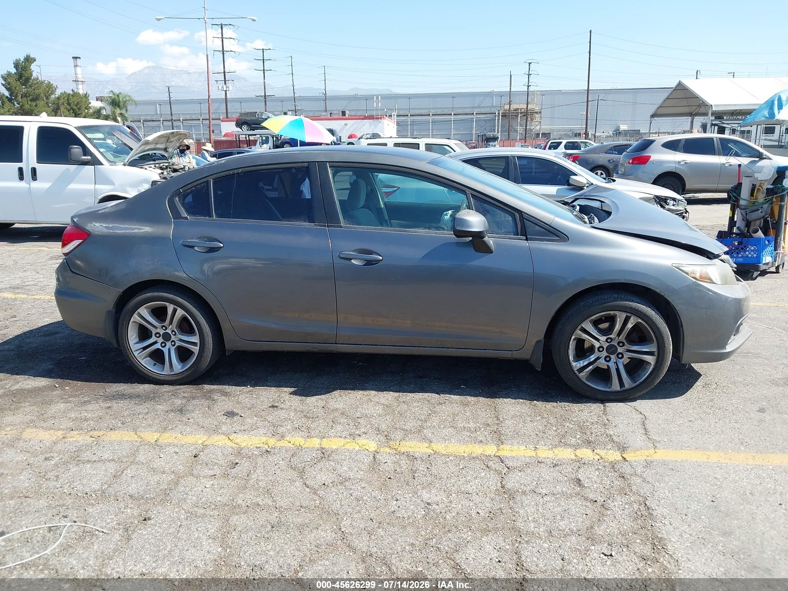 2013 Honda Civic Lx Brown vin: 19XFB2F5XDE260101