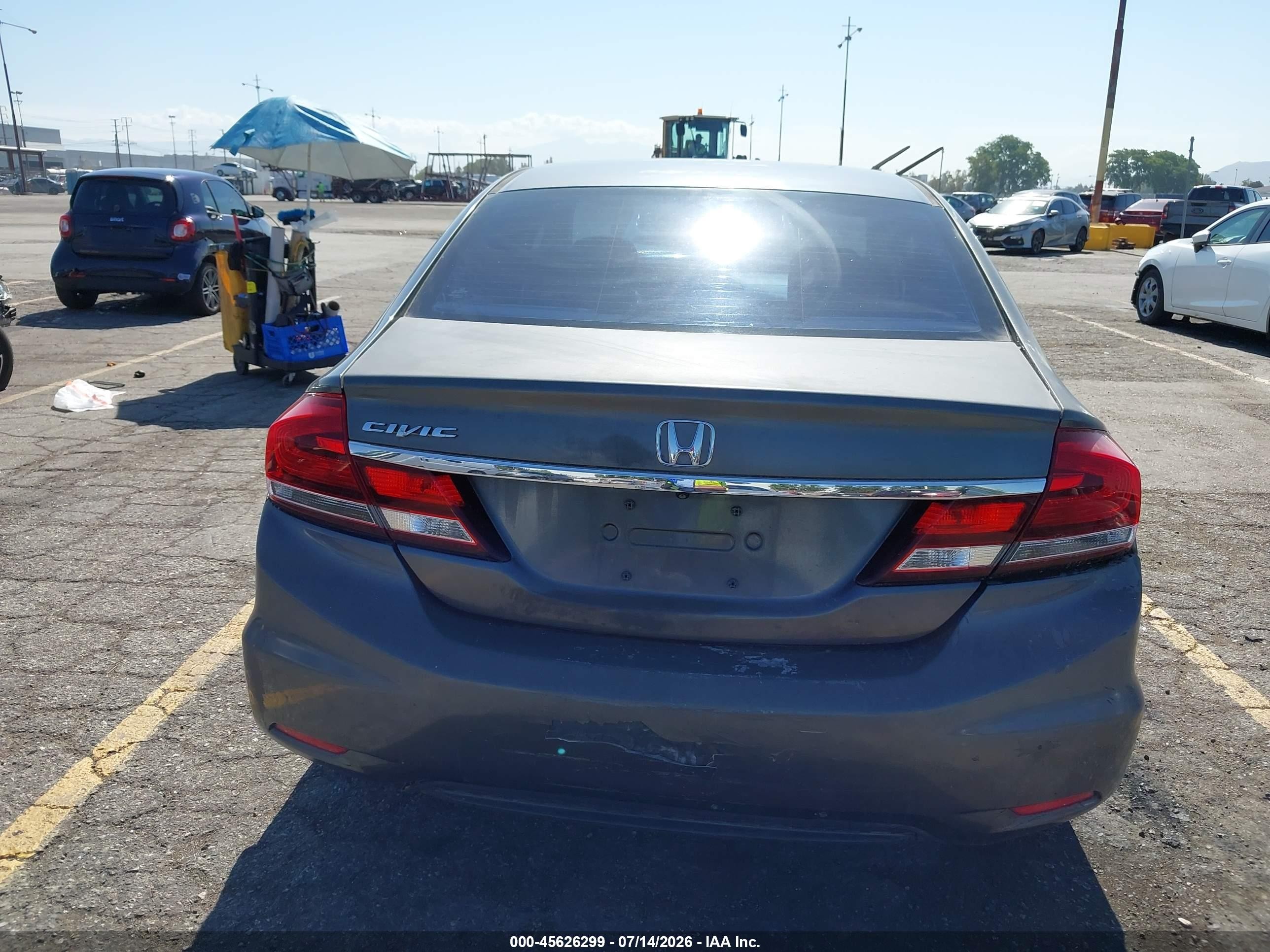 2013 Honda Civic Lx Brown vin: 19XFB2F5XDE260101