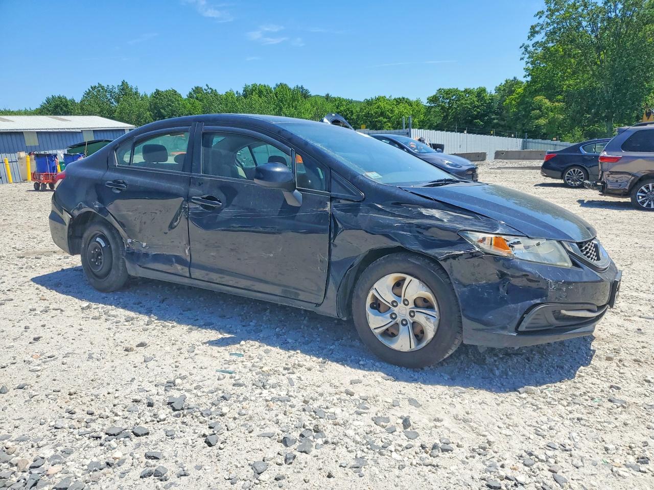 2013 Honda Civic Lx Черный vin: 19XFB2F5XDE268425