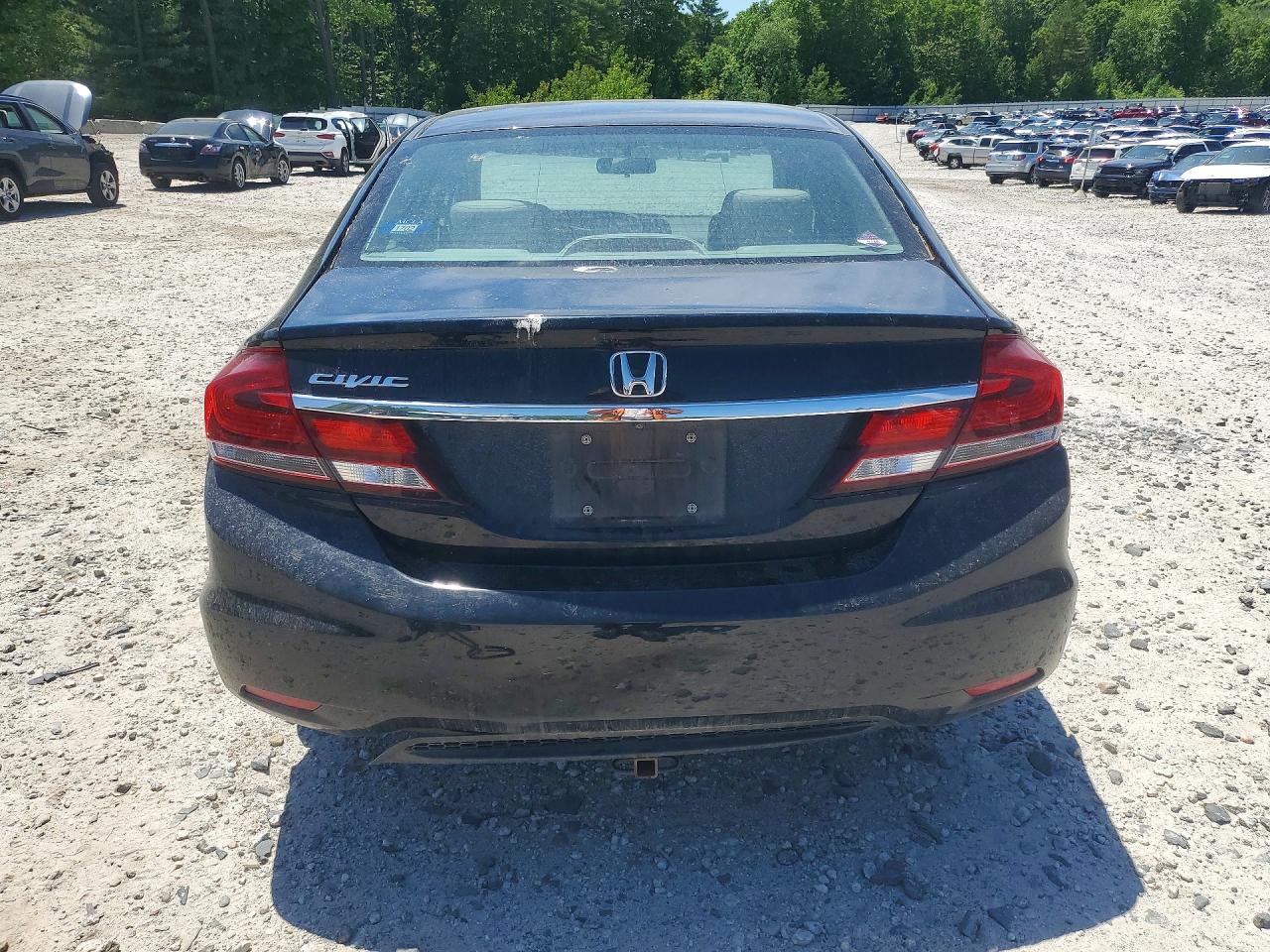 2013 Honda Civic Lx Черный vin: 19XFB2F5XDE268425