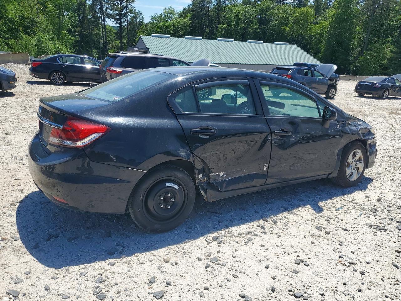 2013 Honda Civic Lx Черный vin: 19XFB2F5XDE268425