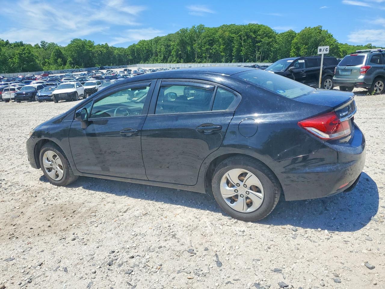 2013 Honda Civic Lx Черный vin: 19XFB2F5XDE268425