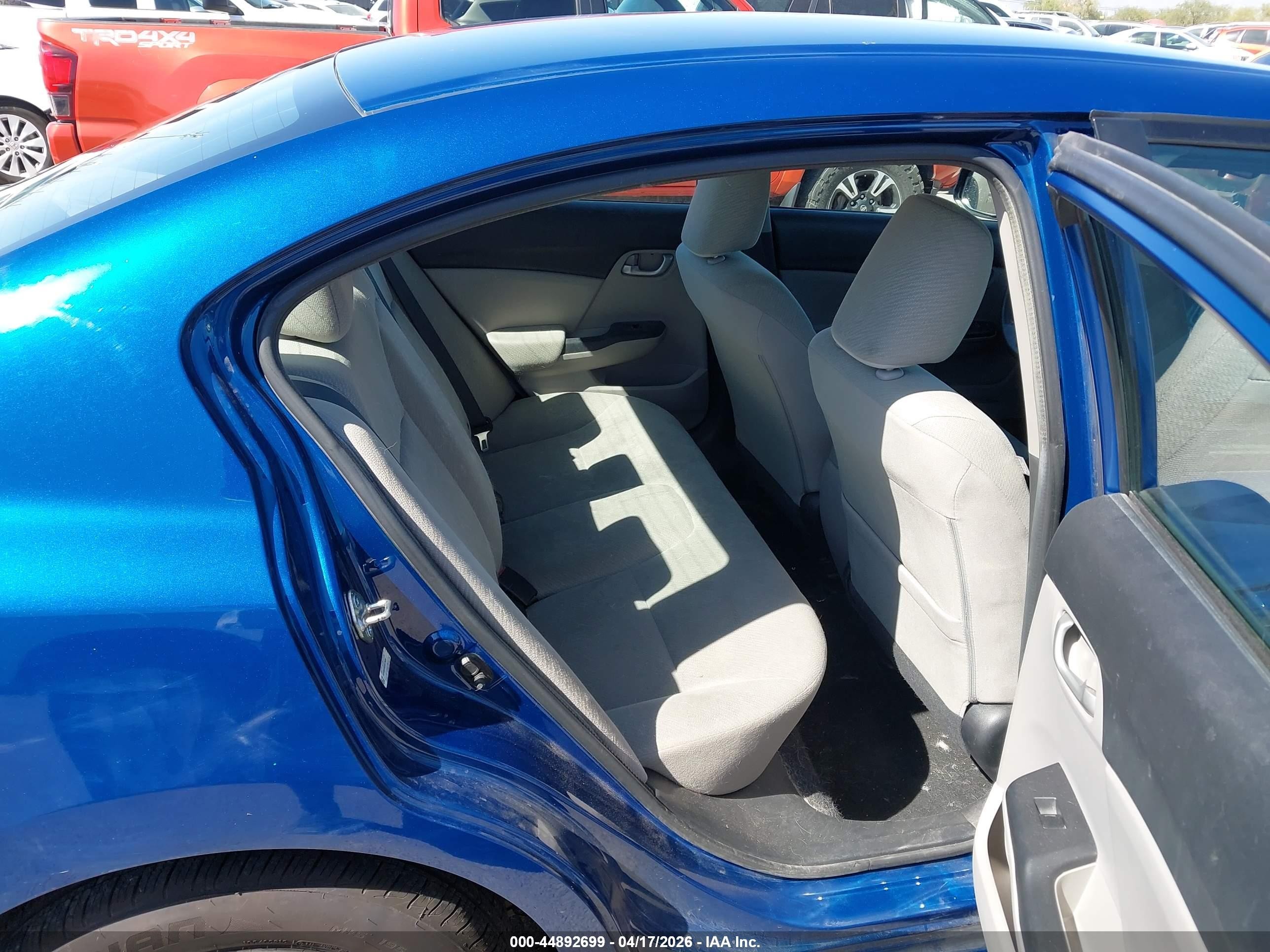 2013 Honda Civic Lx Blue vin: 19XFB2F5XDE273026