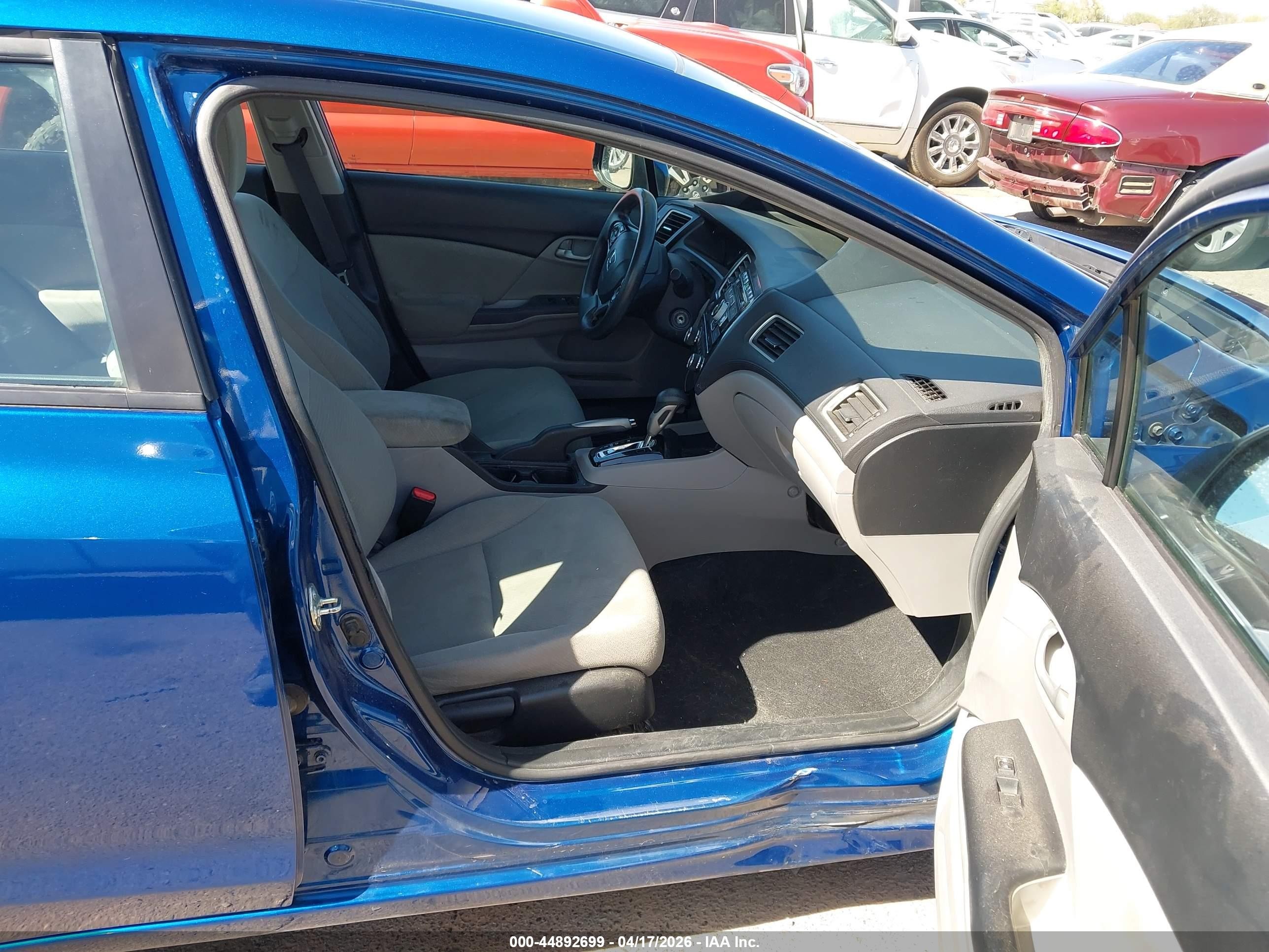 2013 Honda Civic Lx Blue vin: 19XFB2F5XDE273026
