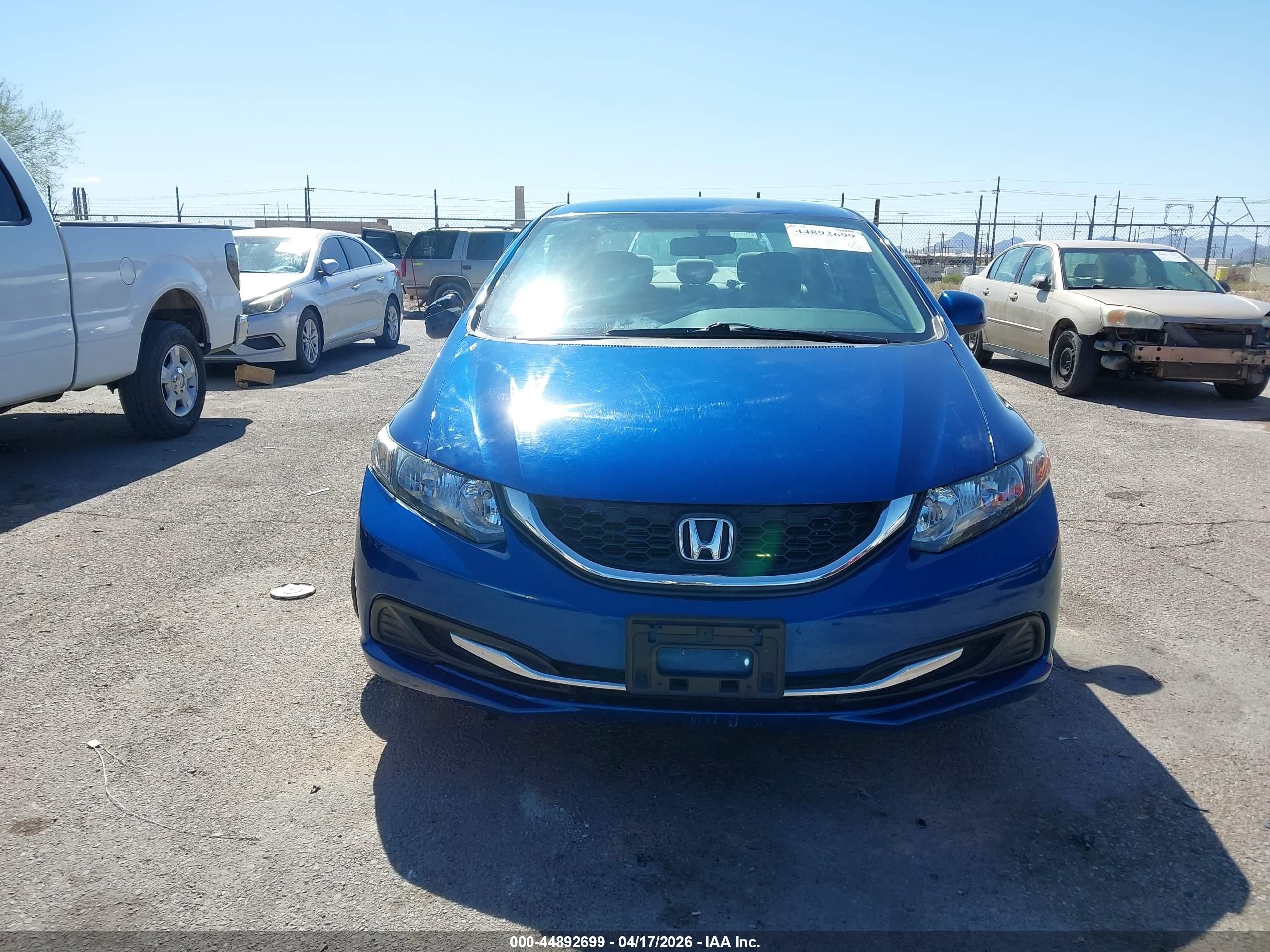 2013 Honda Civic Lx Blue vin: 19XFB2F5XDE273026