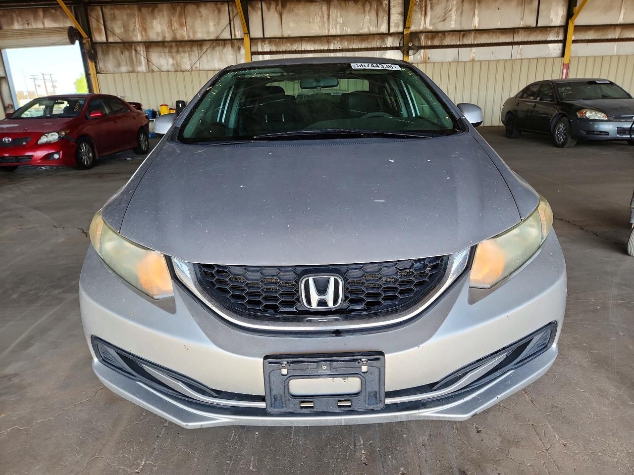 2013 Honda Civic Lx Silver vin: 19XFB2F5XDE278730