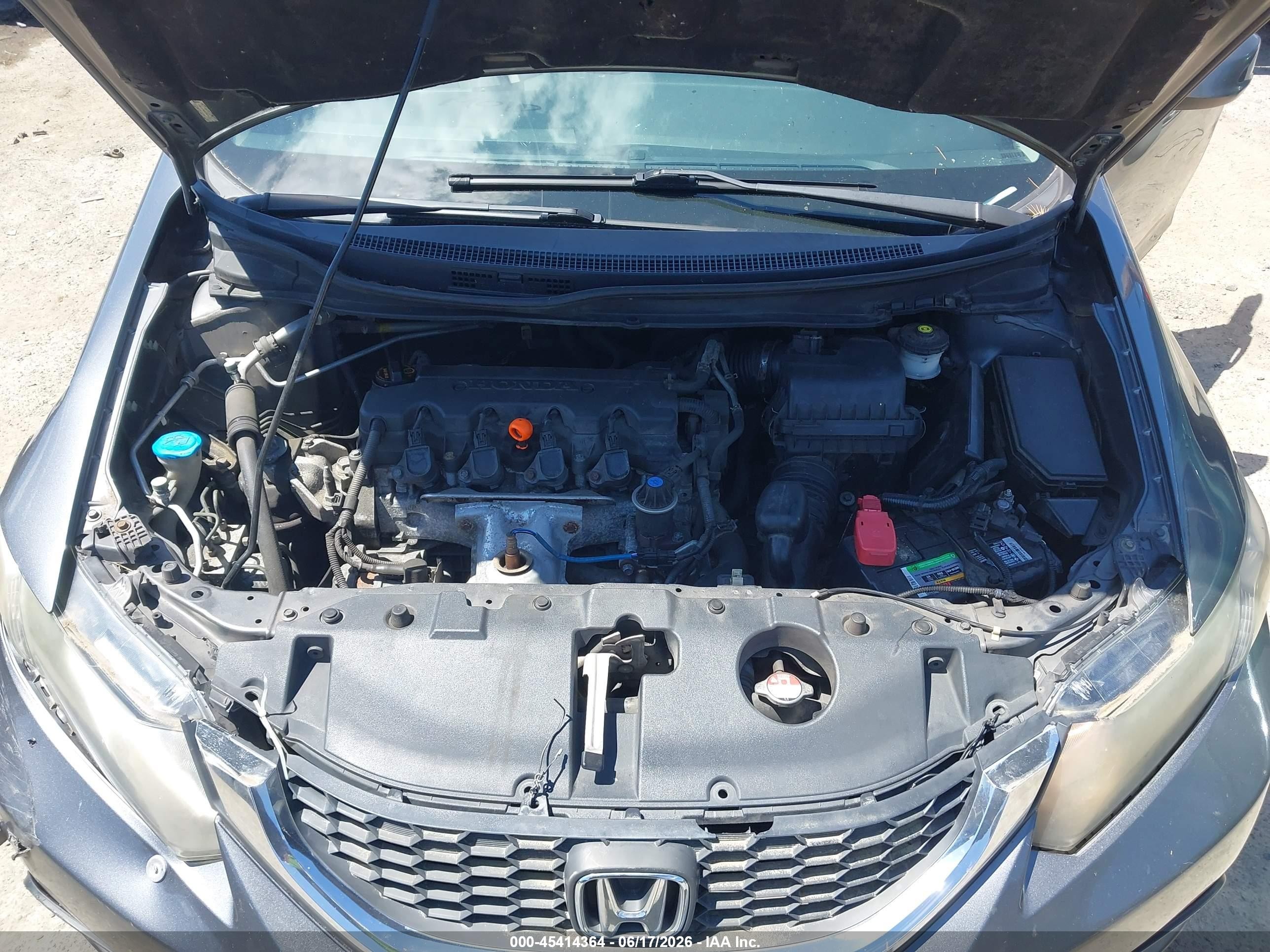 2013 Honda Civic Lx Gray vin: 19XFB2F5XDE288710