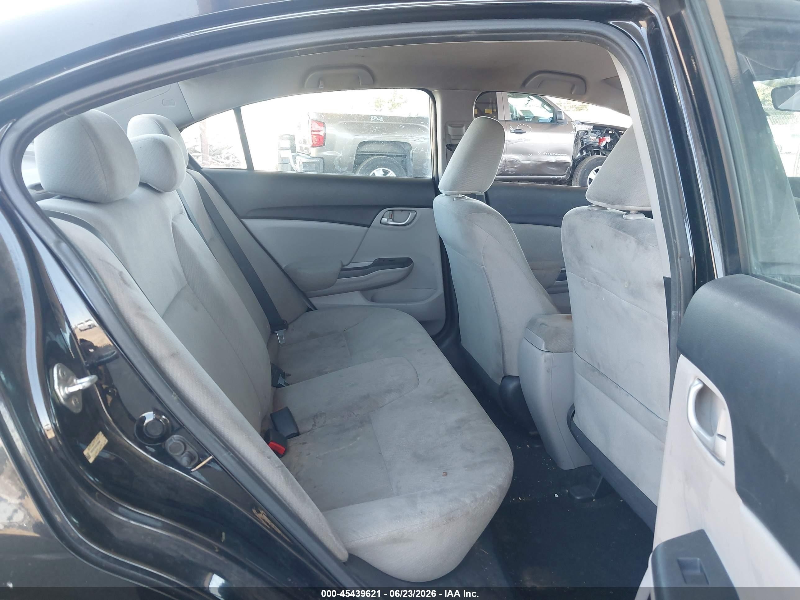 2013 Honda Civic Lx Black vin: 19XFB2F5XDE295088