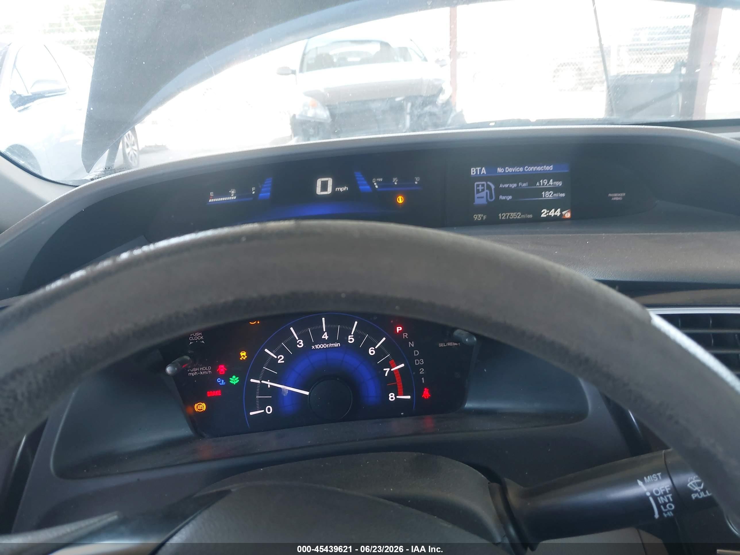 2013 Honda Civic Lx Black vin: 19XFB2F5XDE295088