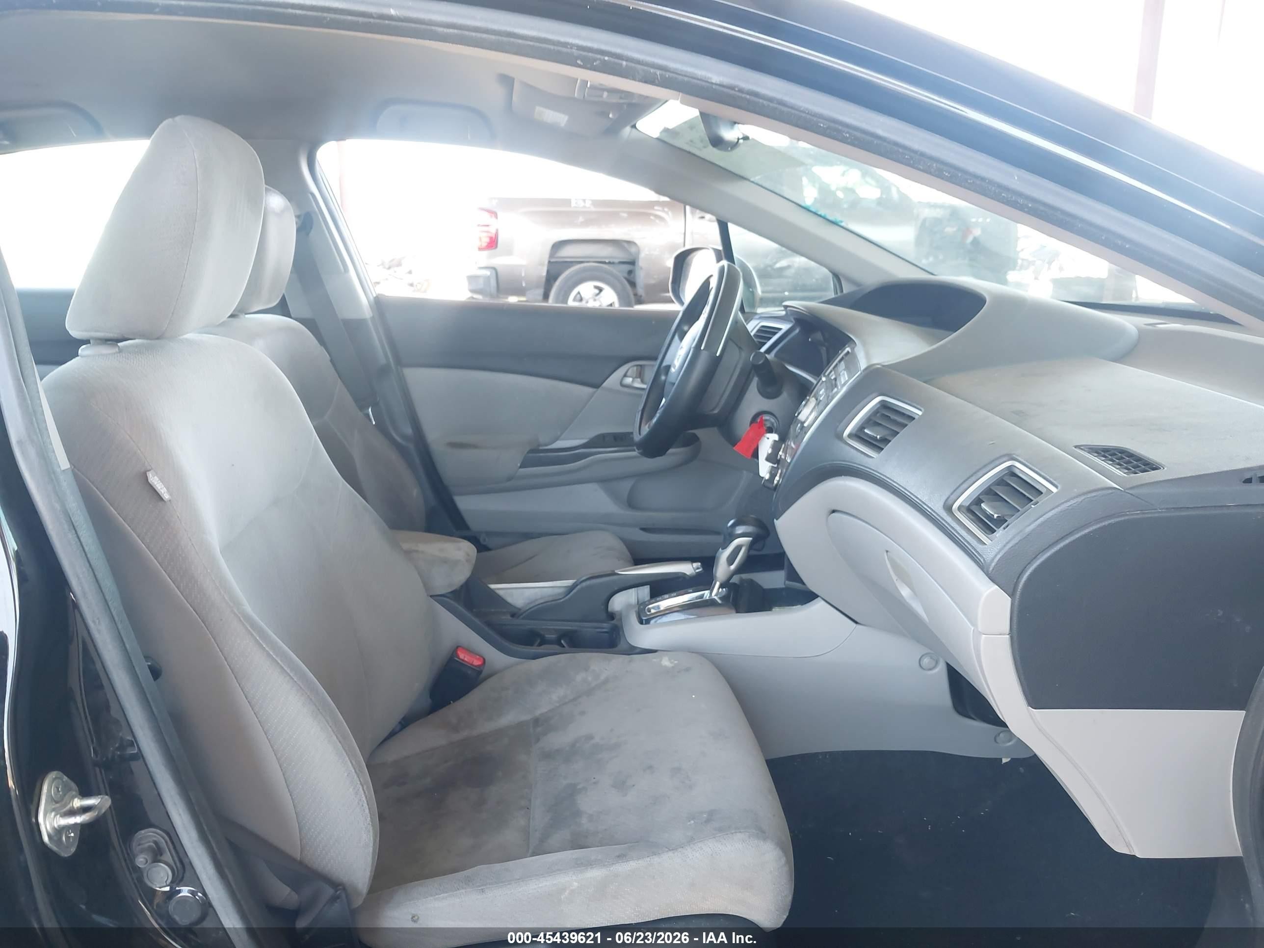 2013 Honda Civic Lx Black vin: 19XFB2F5XDE295088