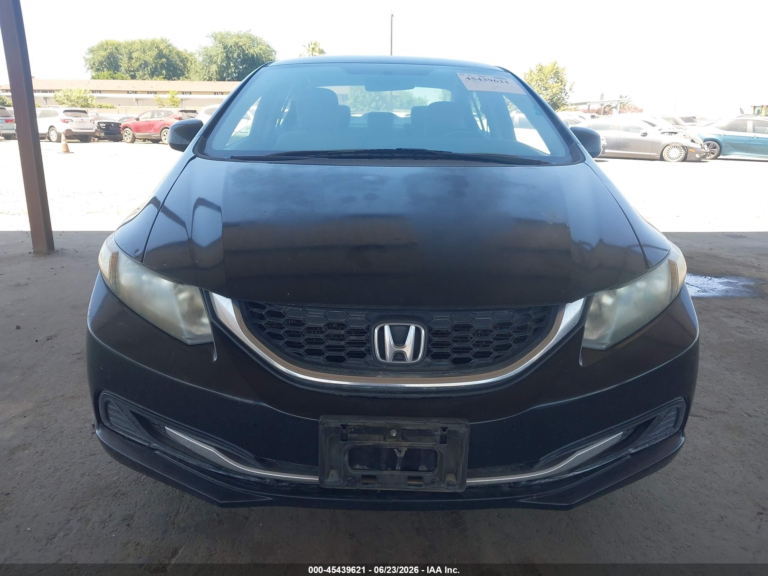 2013 Honda Civic Lx Black vin: 19XFB2F5XDE295088